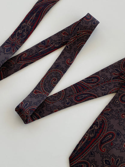 Vintage GANT Brown Paisley Print Men’s Neck Tie - Balagan Vintage Ties printed ties, tie, vintage, vintage ties