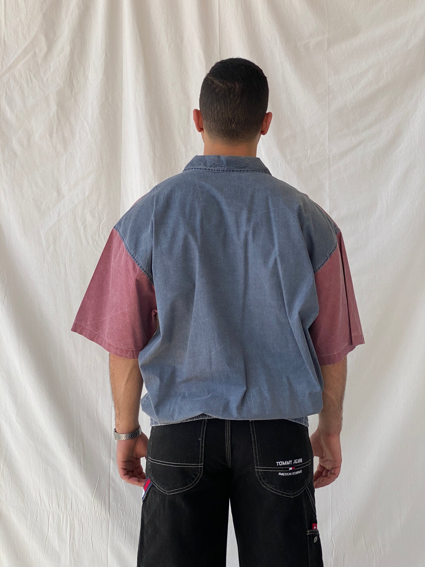 Vintage Grunge Oversized Men’s Streetwear Cotton Polo Shirt - XL - Balagan Vintage Half Sleeve Top 90s, men top, Ramez, summer