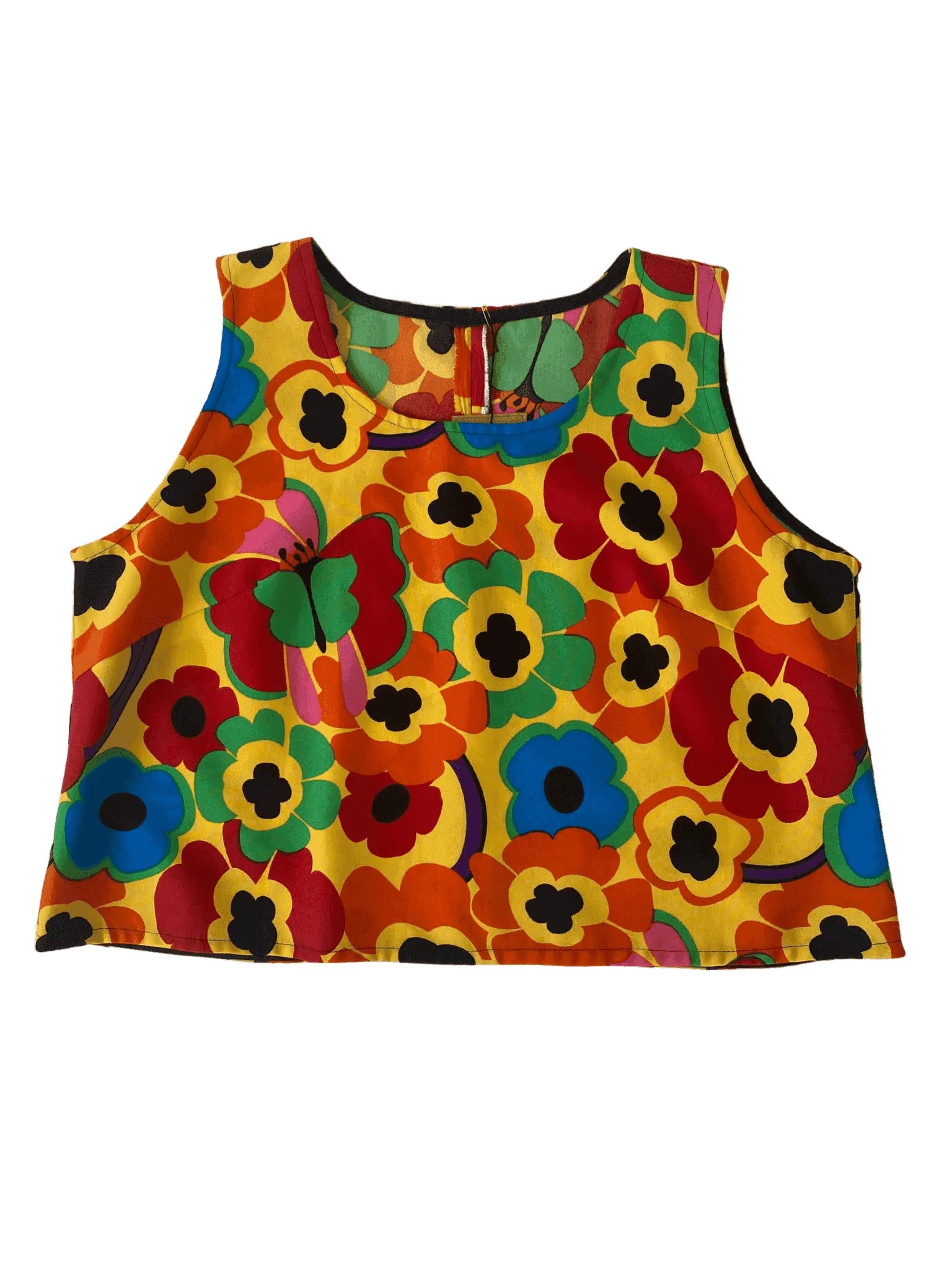 Vintage Handmade Floral Top - Balagan Vintage Sleeveless Top Deals, floral top, Rahmeh