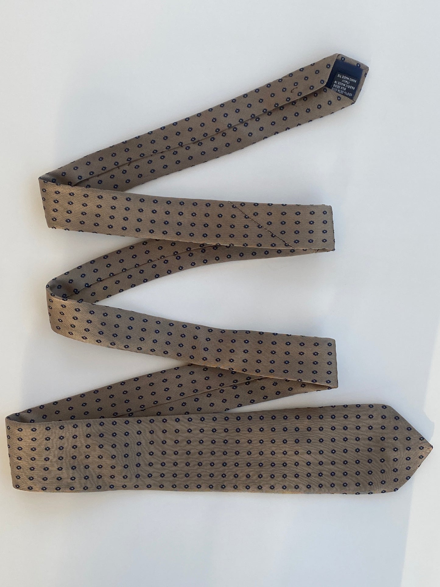 Vintage Handmade Pierre Cardin Paris Silk Men’s Neck Tie - Balagan Vintage Ties printed ties, rare find, rare vintage, tie, vintage, vintage ties
