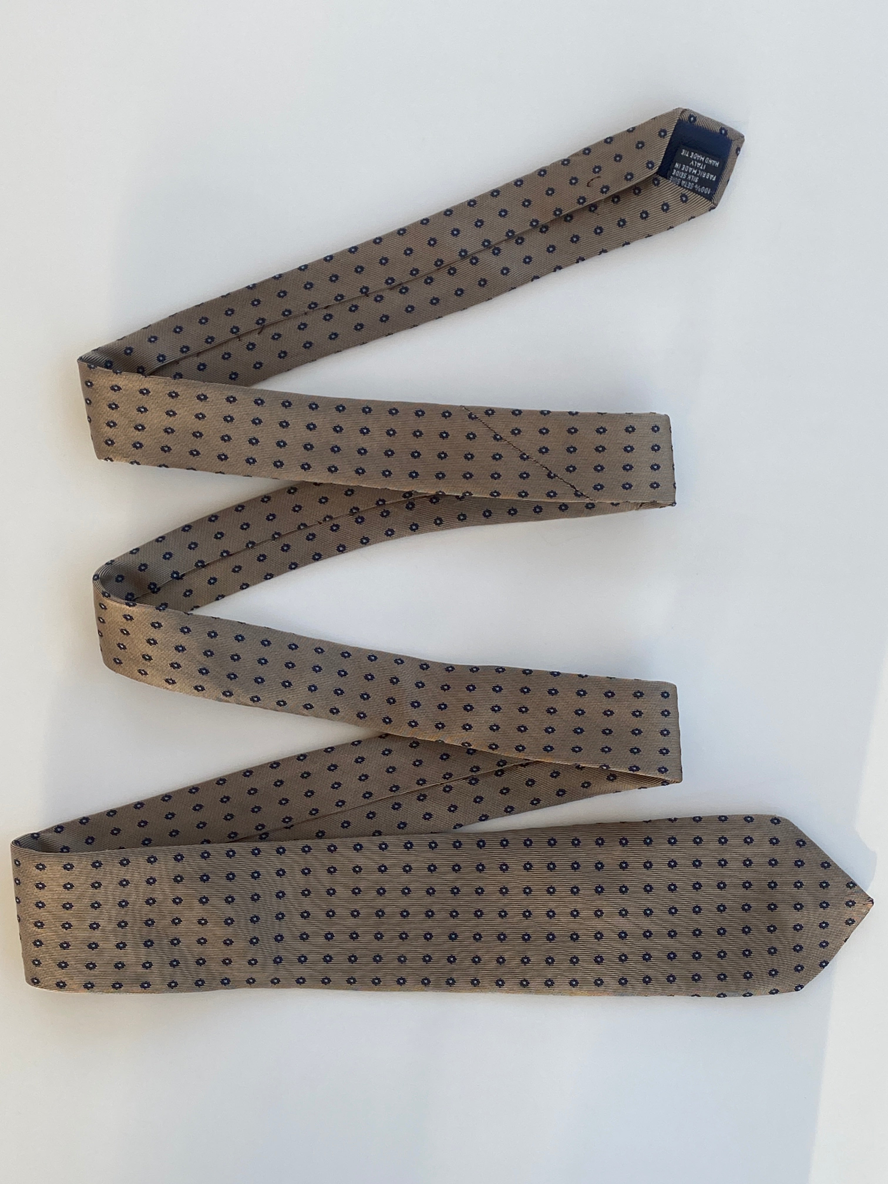 Vintage Handmade Pierre Cardin Paris Silk Men’s Neck Tie - Balagan Vintage Ties printed ties, rare find, rare vintage, tie, vintage, vintage ties