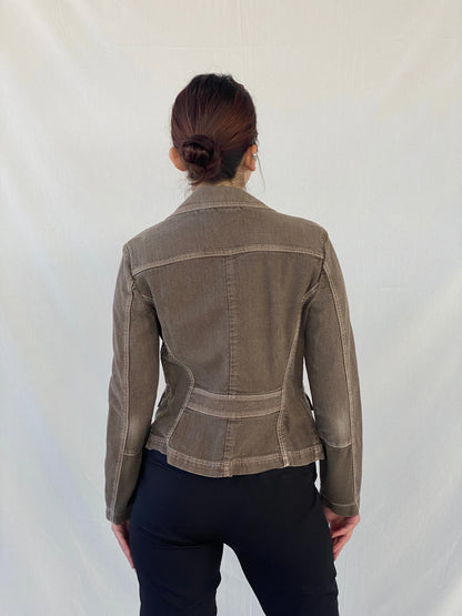 Vintage i Blues Club Women’s Gray Structured Wool Blend Blazer - L - Balagan Vintage Blazer Ayah, blazer, Coats&Jackets, full sleeve blazer, Women's Blazers, wool