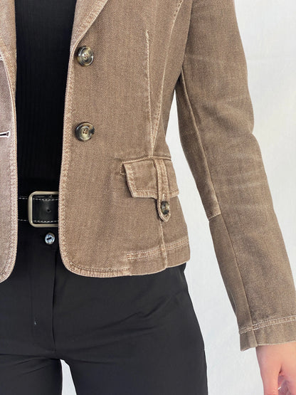 Vintage i Blues Club Women’s Gray Structured Wool Blend Blazer - L - Balagan Vintage Blazer Ayah, blazer, Coats&Jackets, full sleeve blazer, Women's Blazers, wool