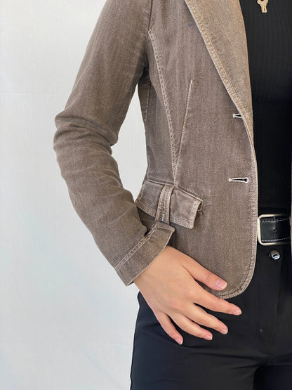 Vintage i Blues Club Women’s Gray Structured Wool Blend Blazer - L - Balagan Vintage Blazer Ayah, blazer, Coats&Jackets, full sleeve blazer, Women's Blazers, wool