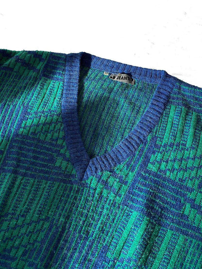 Vintage J Jeantex Unisex Knitted Sweater - Balagan Vintage Sweater 90s, knitted sweater, sweater