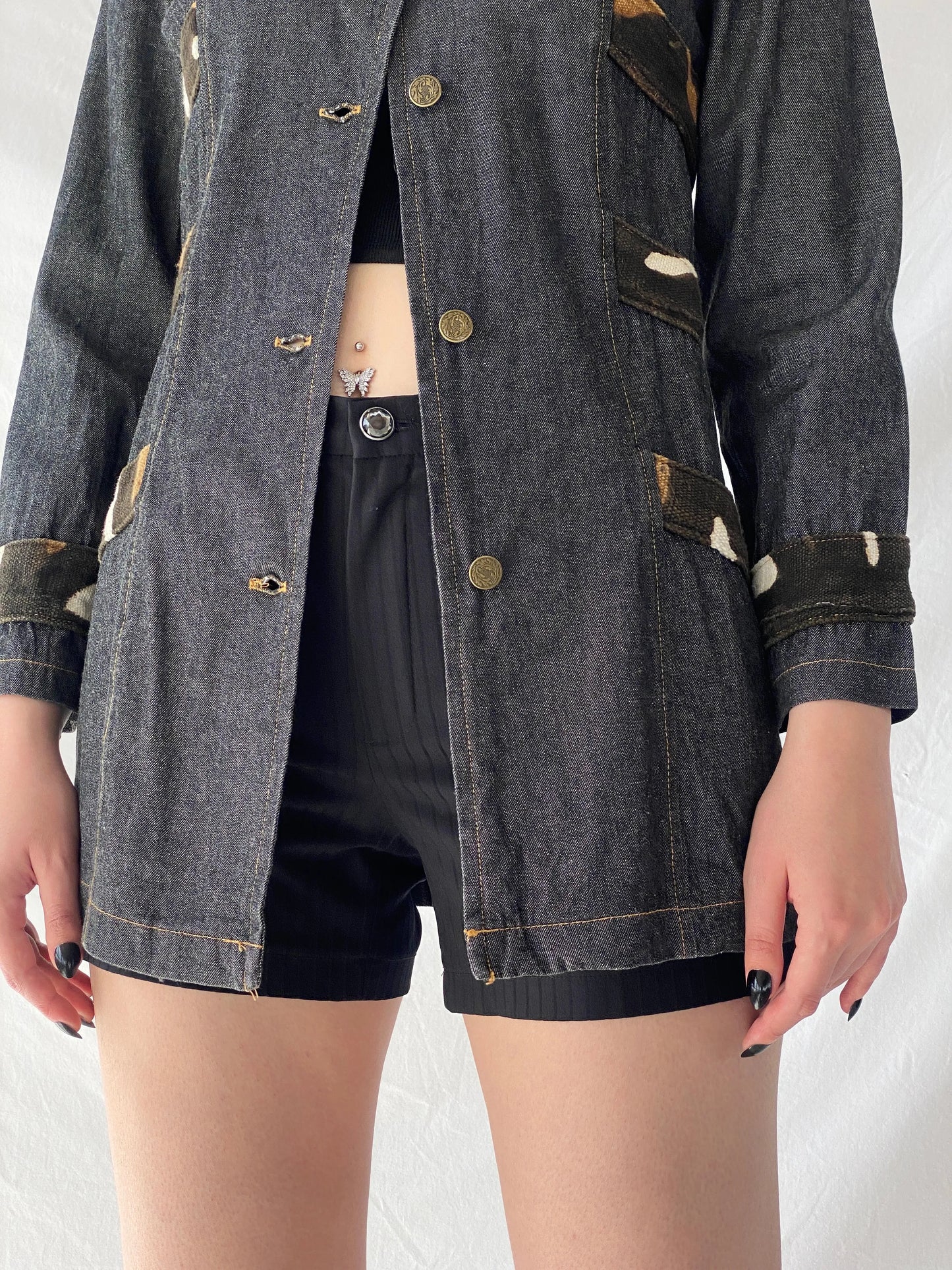 Vintage Jamp Fashion By Charlie Cotton Denim Jacket - M - Balagan Vintage Leather Jacket 00s, Ayah, blazer, Coats&Jackets, denim, full sleeve blazer, winter, Women's Blazers, Women's Denim Jackets