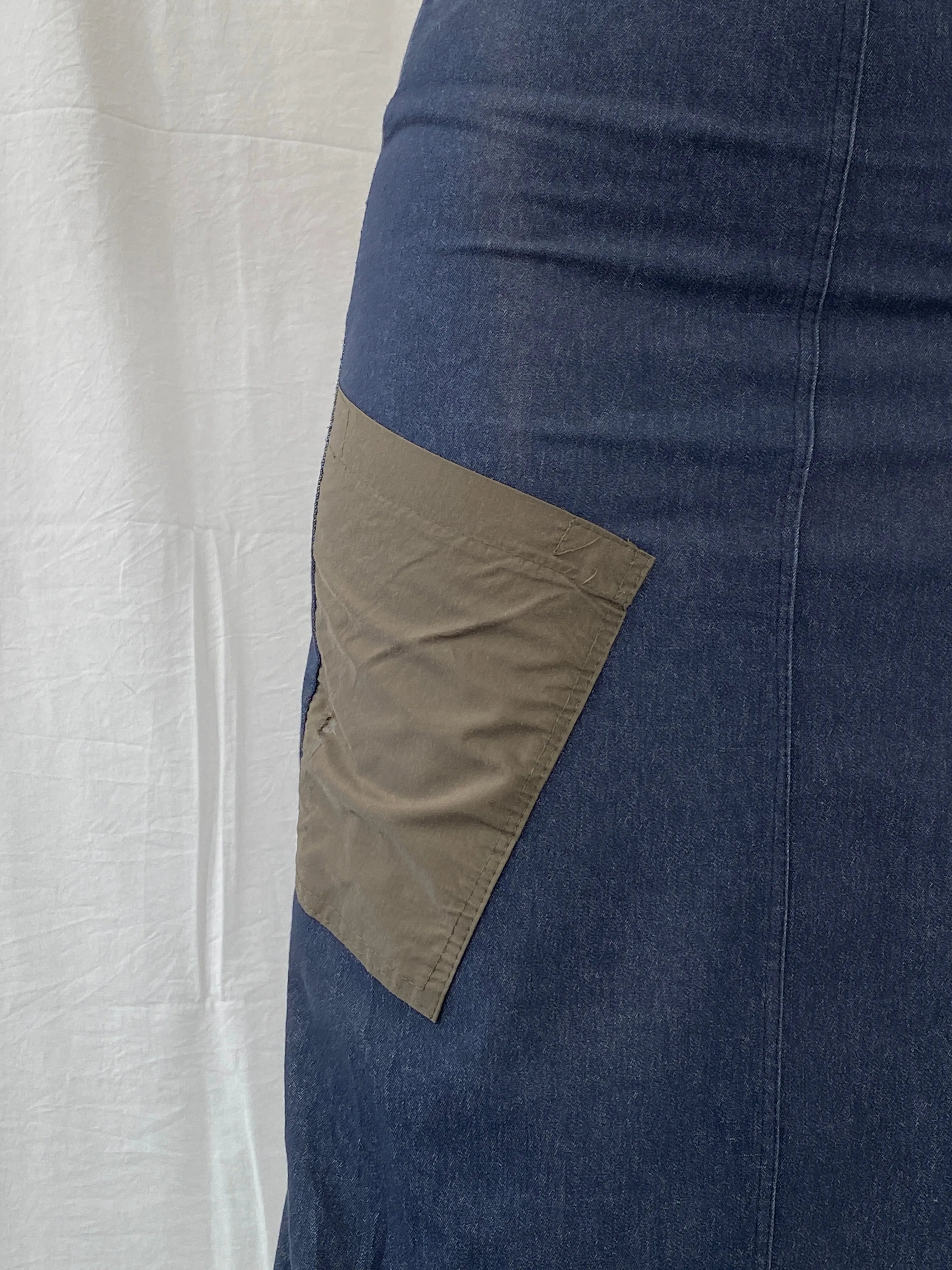 Vintage JDF Paris Archival Ruched Trim Utility Maxi Denim Skirt - S - Balagan Vintage Maxi Skirt 00s, Ayah, denim, maxi skirt, NEW IN, women skirt