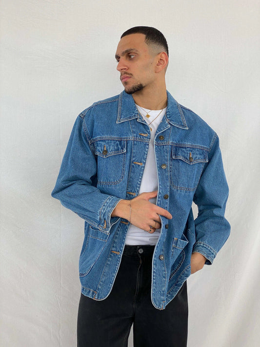 Vintage Jean Yve‘s Denim Jacket - Balagan Vintage Denim Jacket 90s, Abdullah, denim, denim jacket