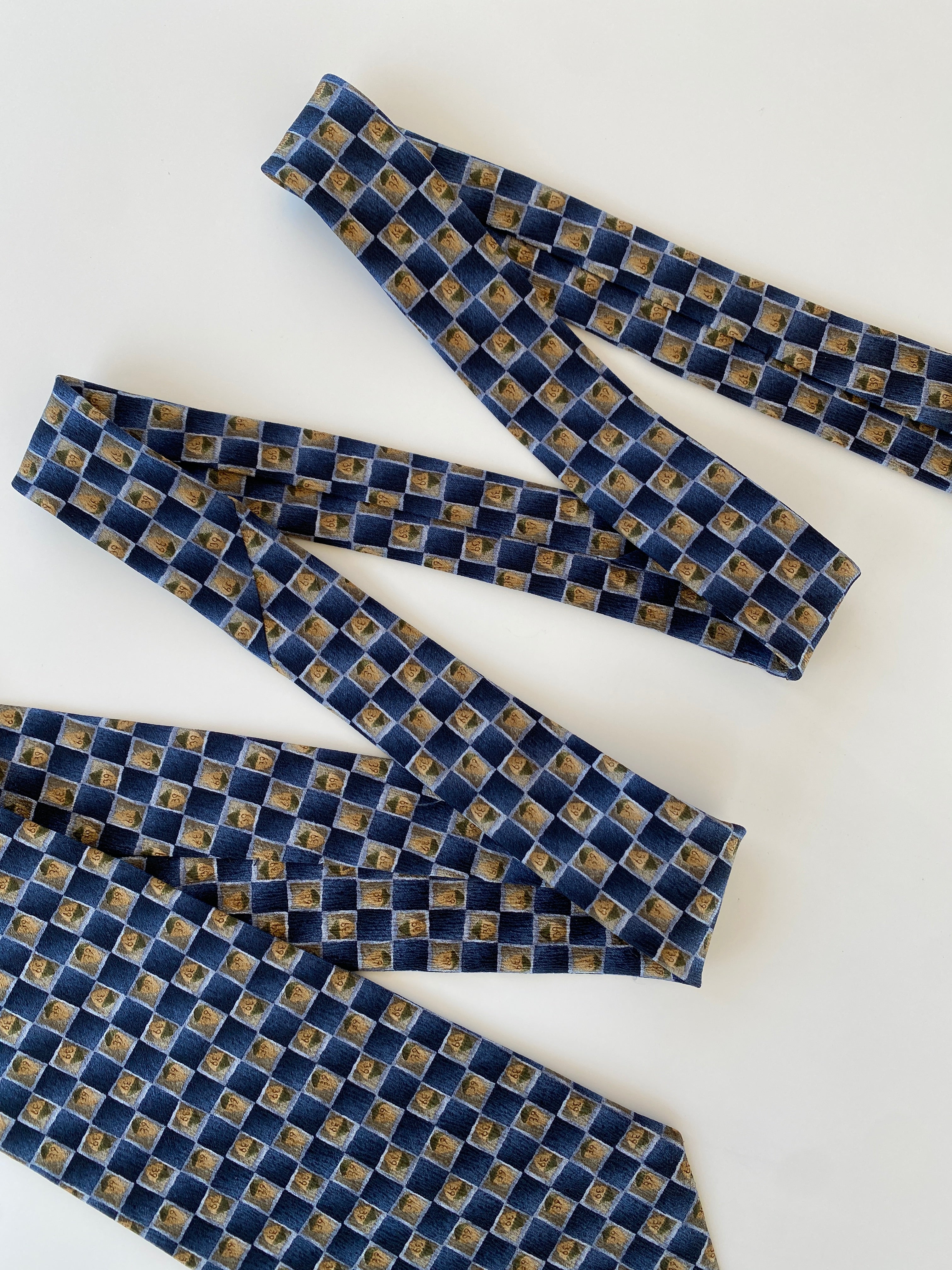 Vintage Jimmy V Darryl Strawberry Collection Three Silk Men’s Neck Tie - Balagan Vintage Ties formal, graphic ties, men, printed ties, tie, vintage, vintage ties