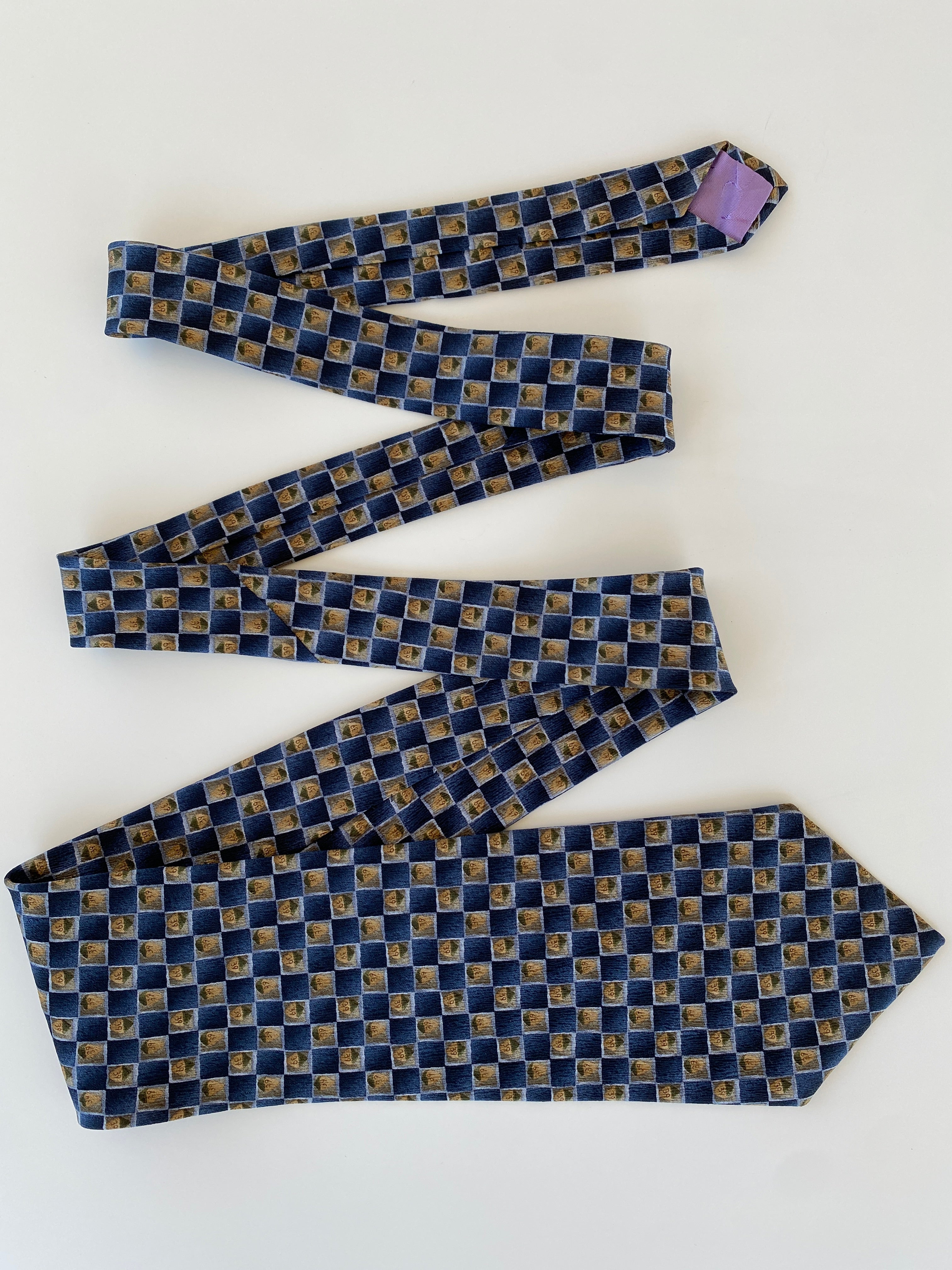 Vintage Jimmy V Darryl Strawberry Collection Three Silk Men’s Neck Tie - Balagan Vintage Ties formal, graphic ties, men, printed ties, tie, vintage, vintage ties