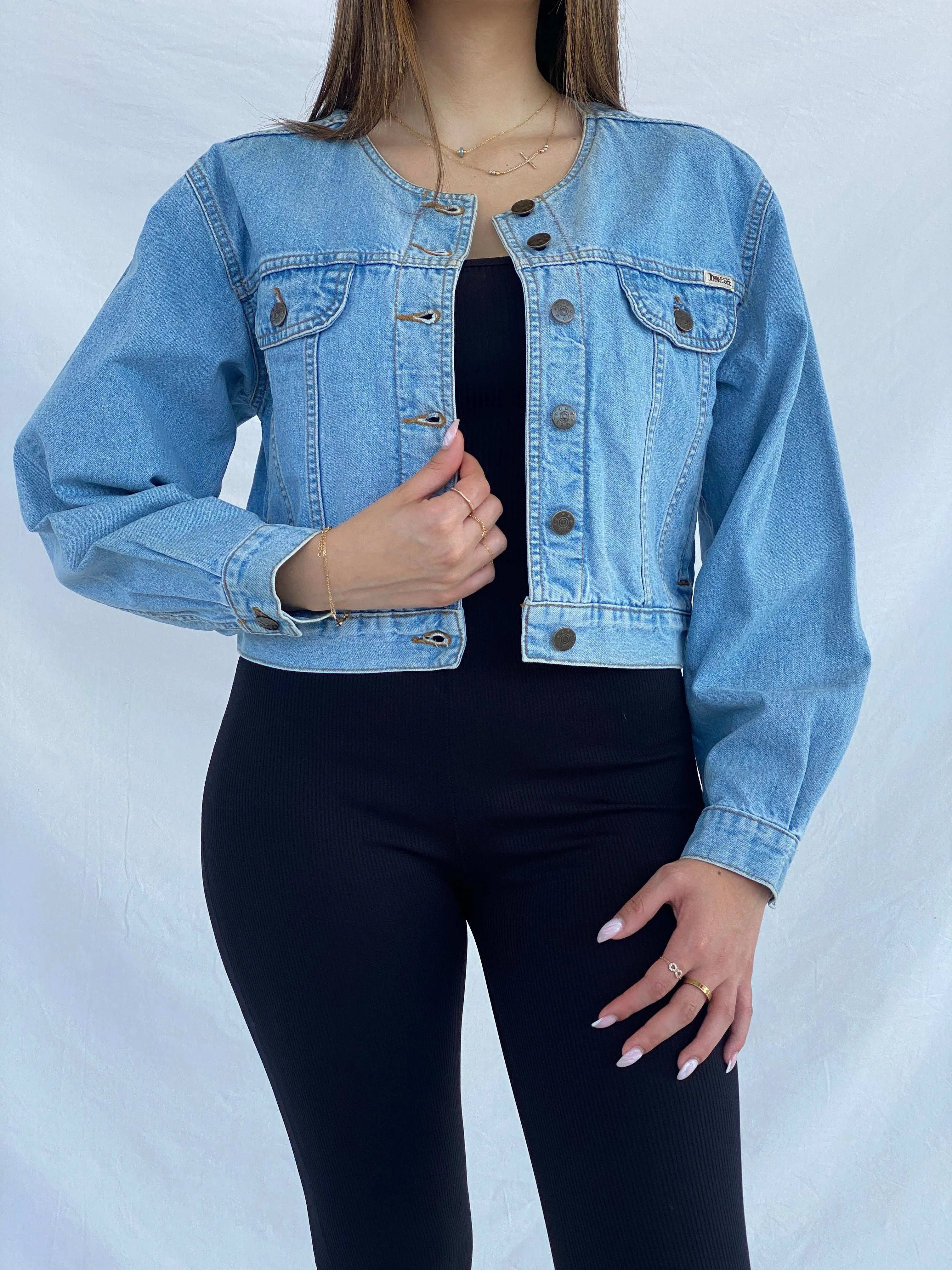 Vintage JOHNF.GEE Cropped Denim Jacket - Size S/M - Balagan Vintage Denim Jacket 00s, denim, denim jacket, Juana