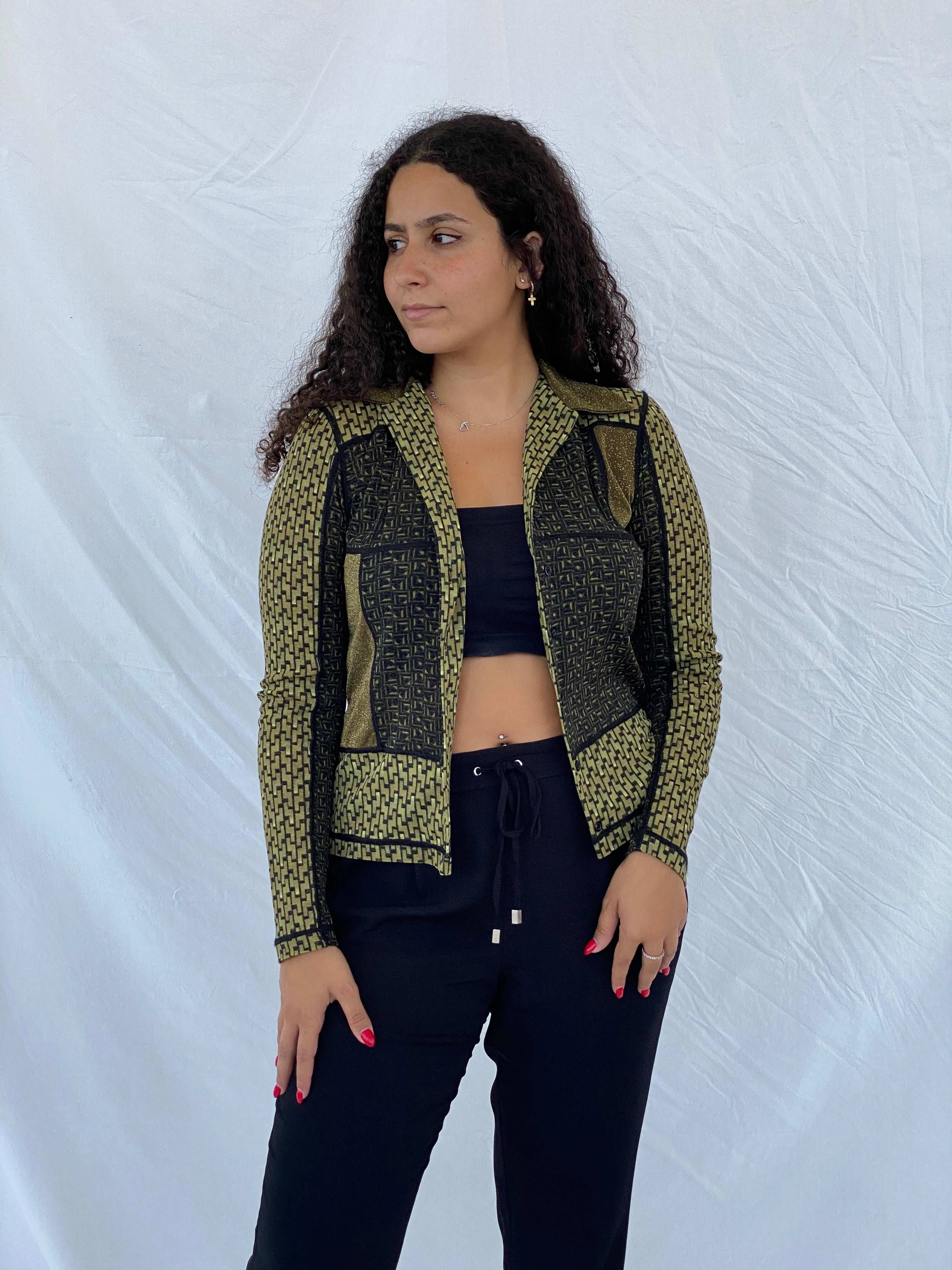 Vintage Jones Full Sleeve Mesh Shirt - Size L - Balagan Vintage Full Sleeve Shirt 00s, 90s, Dina, full sleeve shirt, mesh, shorts