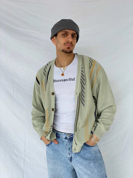 Vintage Knitted Cardigan - Size Large - Balagan Vintage Cardigan 90s, Abdullah, cardigan, winter