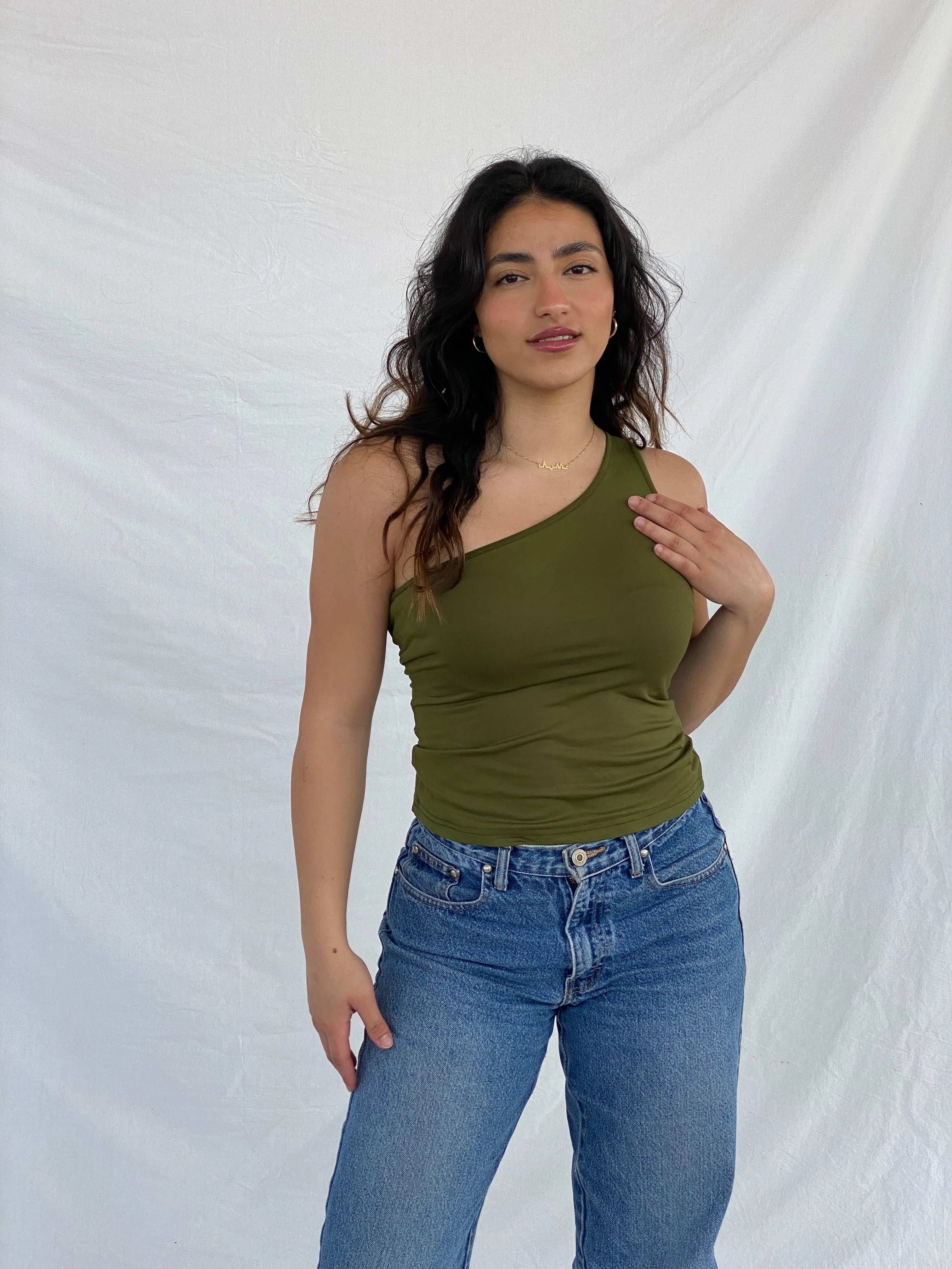 Vintage LA City One Shoulder Top - Balagan Vintage One Shoulder Top 00s, Lana, summer