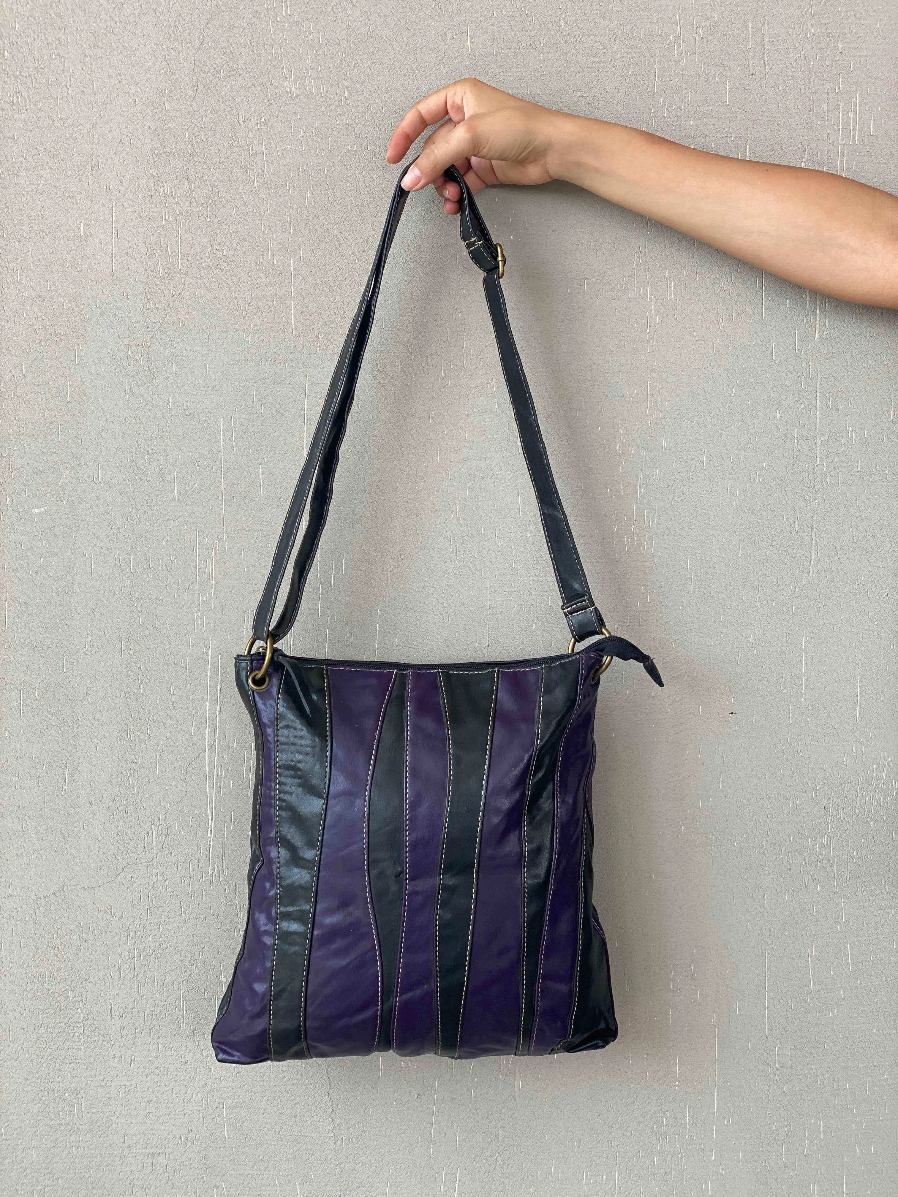 Vintage Leather Patchwork Tote Bag - Balagan Vintage Tote Bag bag, Nine West, shoulder bag
