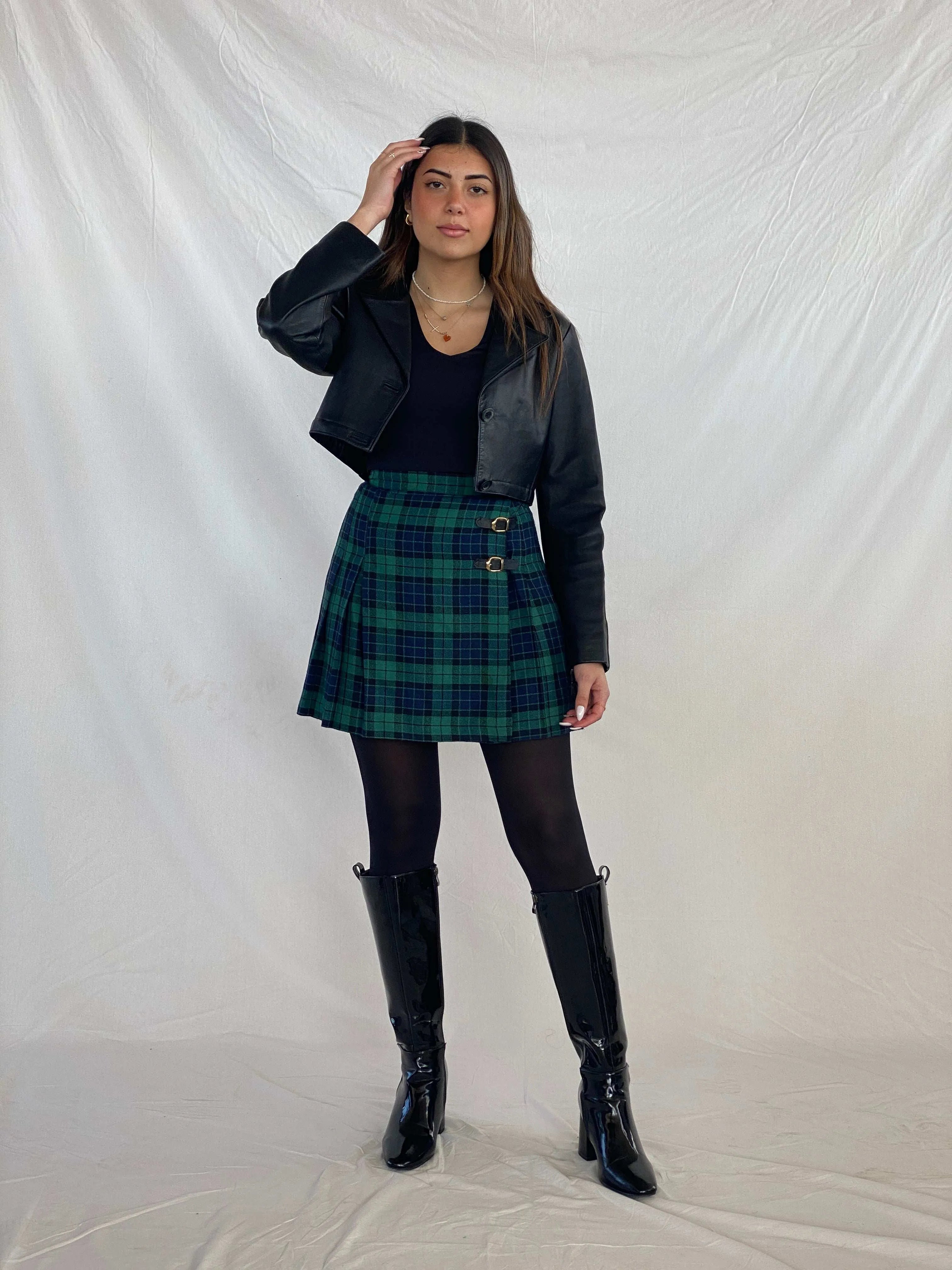 Vintage Leather Trend Cropped Genuine Leather Blazer - Balagan Vintage Leather Blazer 90s, Coats&Jackets, Deals, genuine leather, Juana, leather blazer, Women's Blazers, Women's Leather Jackets