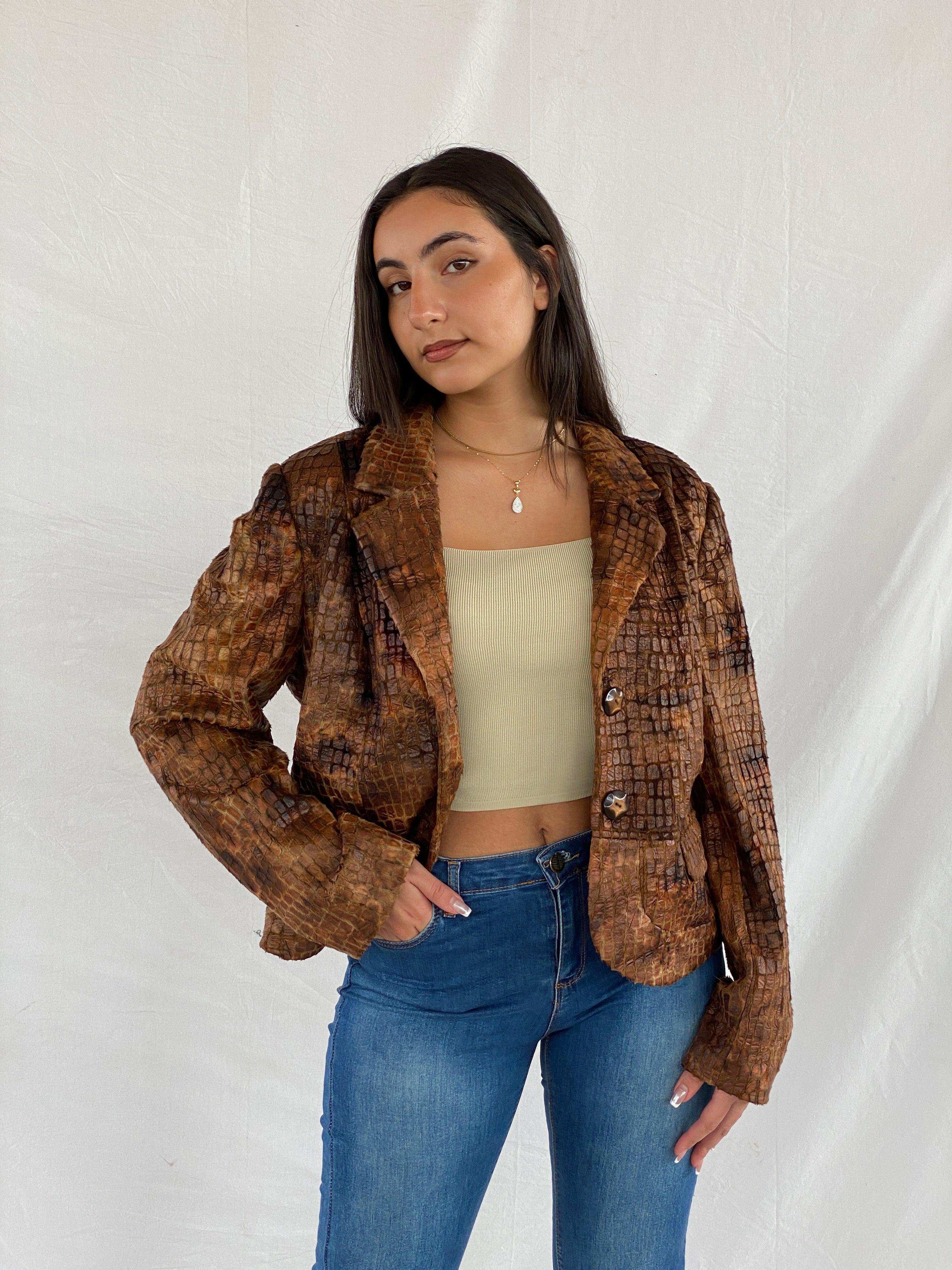 Vintage Lena Gabrielle NY Brown Blazer - Balagan Vintage Blazer 00s, 90s, blazer, brown, Rama