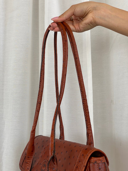 Vintage Los Robles Polo Time Brown Genuine Leather Shoulder Bag - Balagan Vintage Shoulder Bag 00s, 90s, bag, brown leather, genuine leather, shoulder bag, Y2K