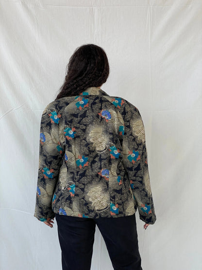 Vintage Miss Helen Granny Style Floral Blazer - XL - Balagan Vintage Blazer blazer, Dina, floral