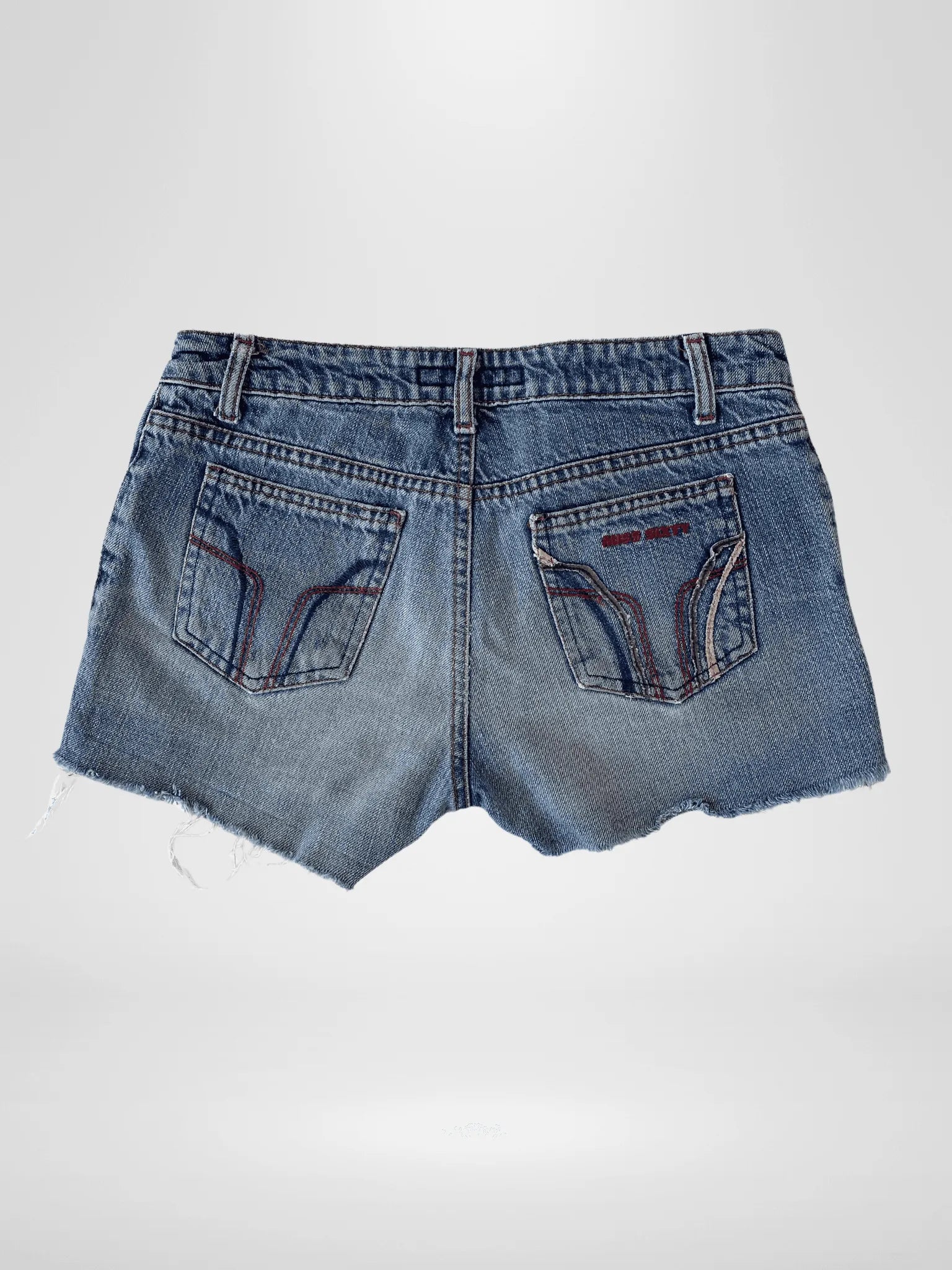 Vintage Miss Sixty Light Wash Hot Mini Denim Shorts - S - Balagan Vintage Shorts 00s, denim, jeans, shorts