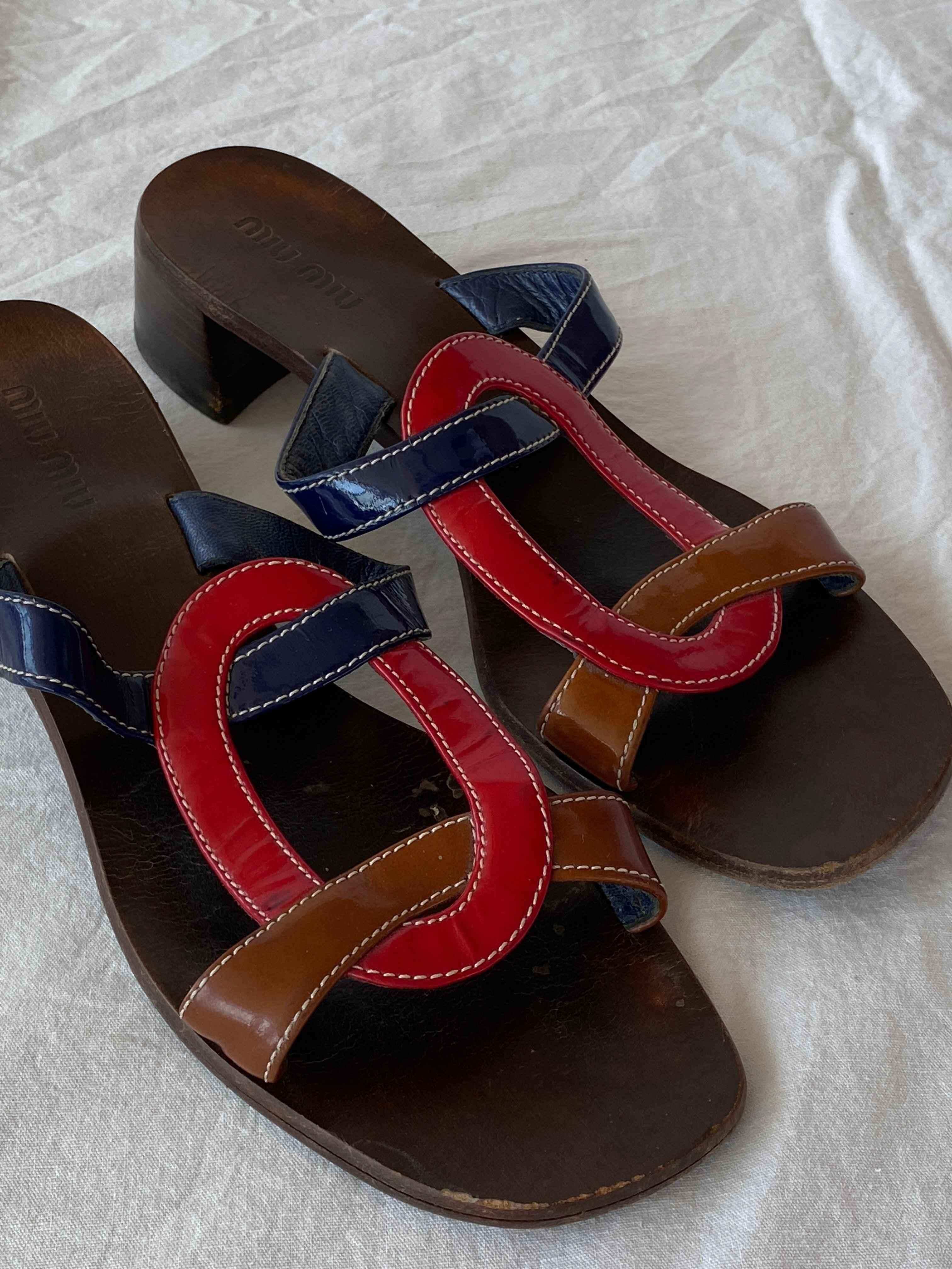 Vintage Miu Miu Sandals - Balagan Vintage Heels 00s, 90s