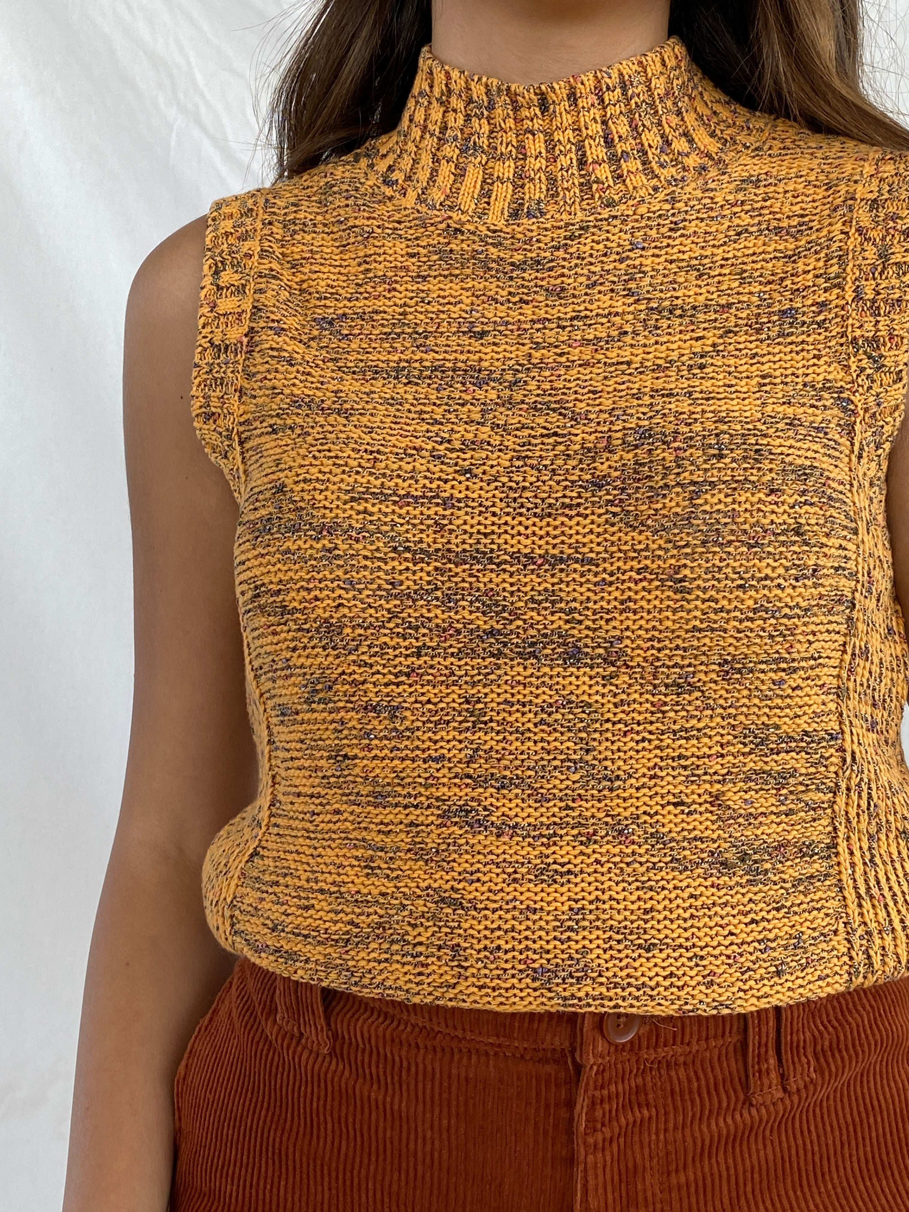 Vintage Nine West Knitted Turtleneck Top - Balagan Vintage Sleeveless Top Juana, knit, knitted, Nine West, sleeveless top