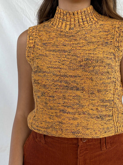 Vintage Nine West Knitted Turtleneck Top - Balagan Vintage Sleeveless Top Deals, Juana, knit, knitted, Nine West, sleeveless top