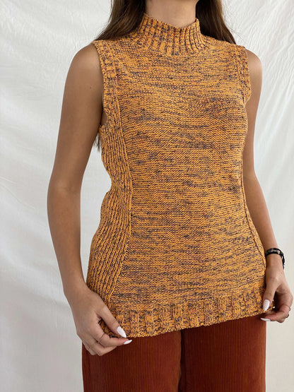 Vintage Nine West Knitted Turtleneck Top - Balagan Vintage Sleeveless Top Deals, Juana, knit, knitted, Nine West, sleeveless top