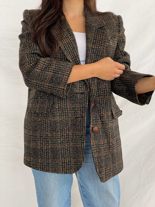 Vintage Oversized Tweed Blazer - Balagan Vintage Blazer 90s, Aseel, blazer, tweed blazer