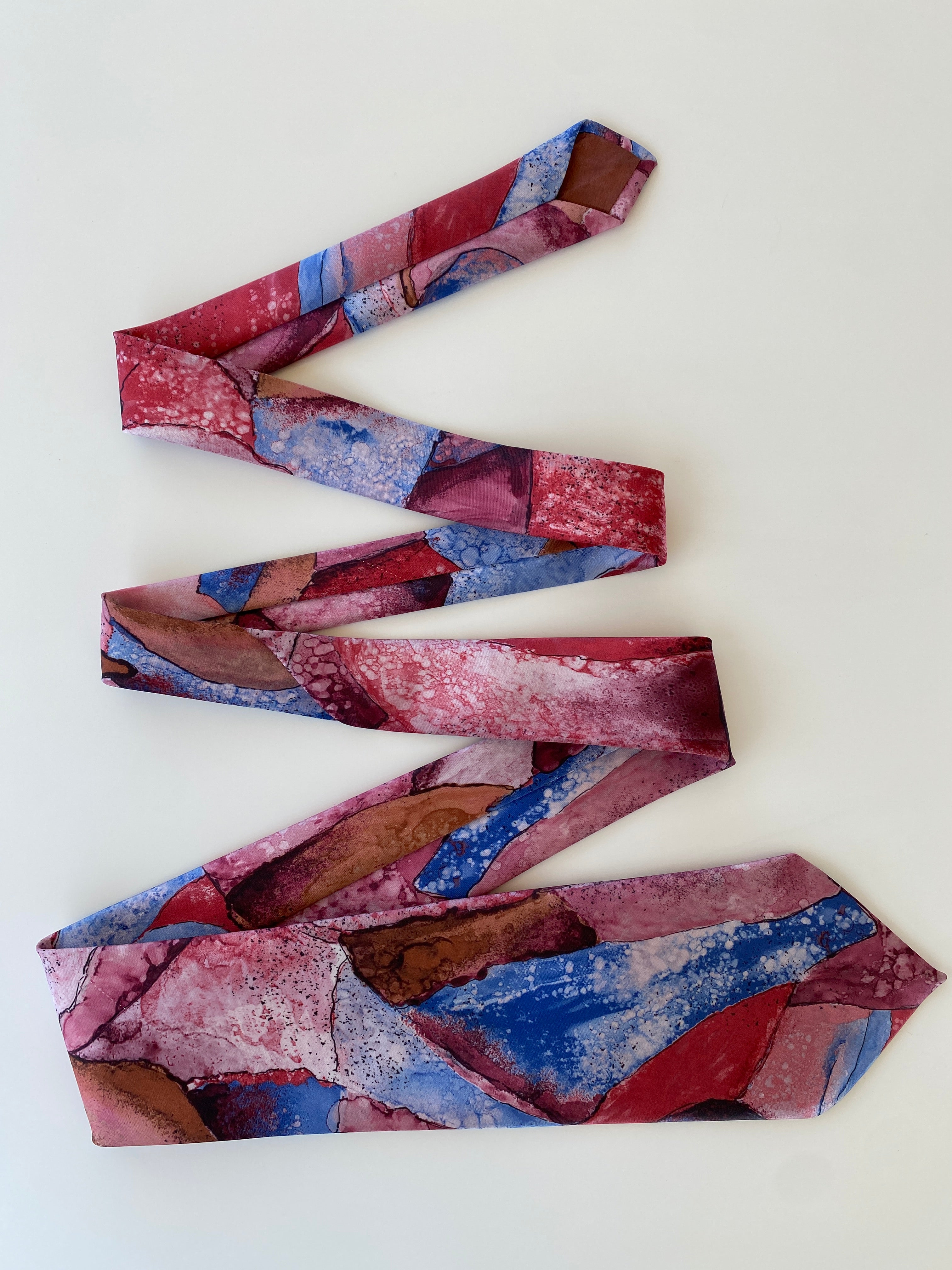 Vintage Paco Rabanne Paris Abstract Painting Printed Men’s Neck Tie - Balagan Vintage Ties formal, graphic ties, men, printed ties, rare find, rare vintage, tie, vintage, vintage ties