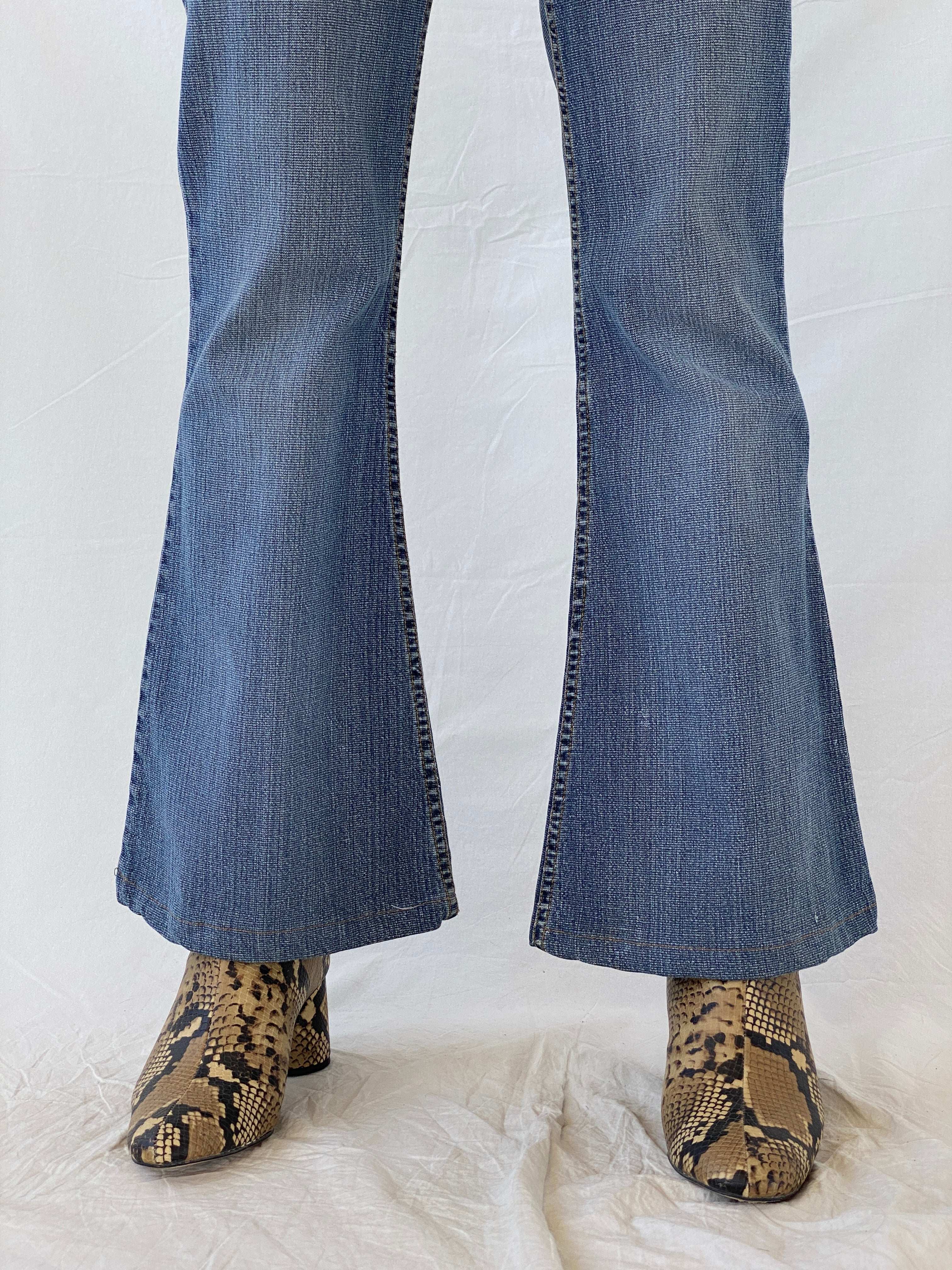 Vintage Paris Blues Soulmate Cut Washed Flared Jeans - Balagan Vintage Jeans 00s, 90s, flare jeans, jeans, Mira, vintage jeans