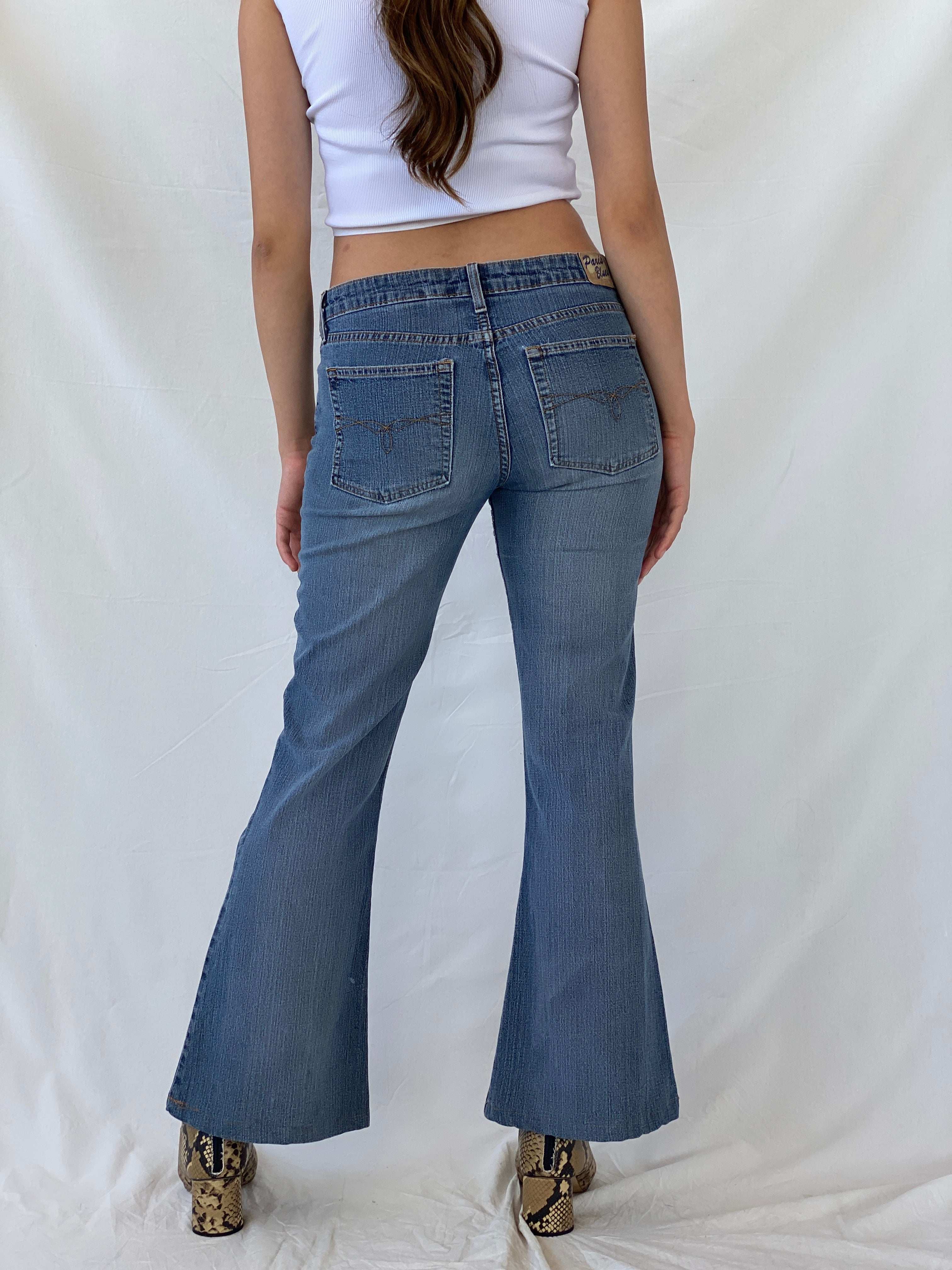 Vintage Paris Blues Soulmate Cut Washed Flared Jeans - Balagan Vintage Jeans 00s, 90s, flare jeans, jeans, Mira, vintage jeans