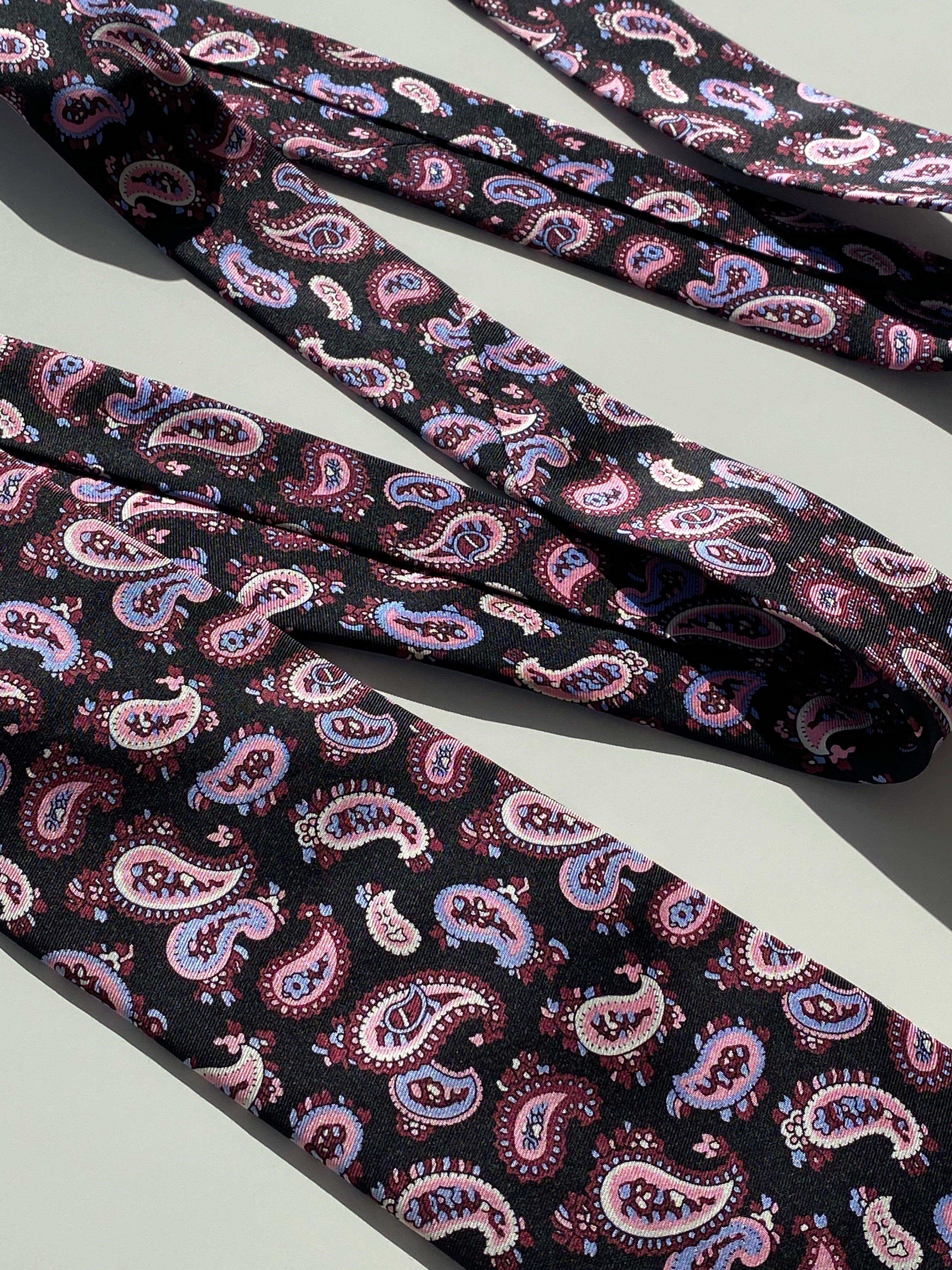 Vintage Paul Kehl Printed Silk Tie - Balagan Vintage Ties 80s, 90s, graphic ties, printed ties, tie, vintage ties