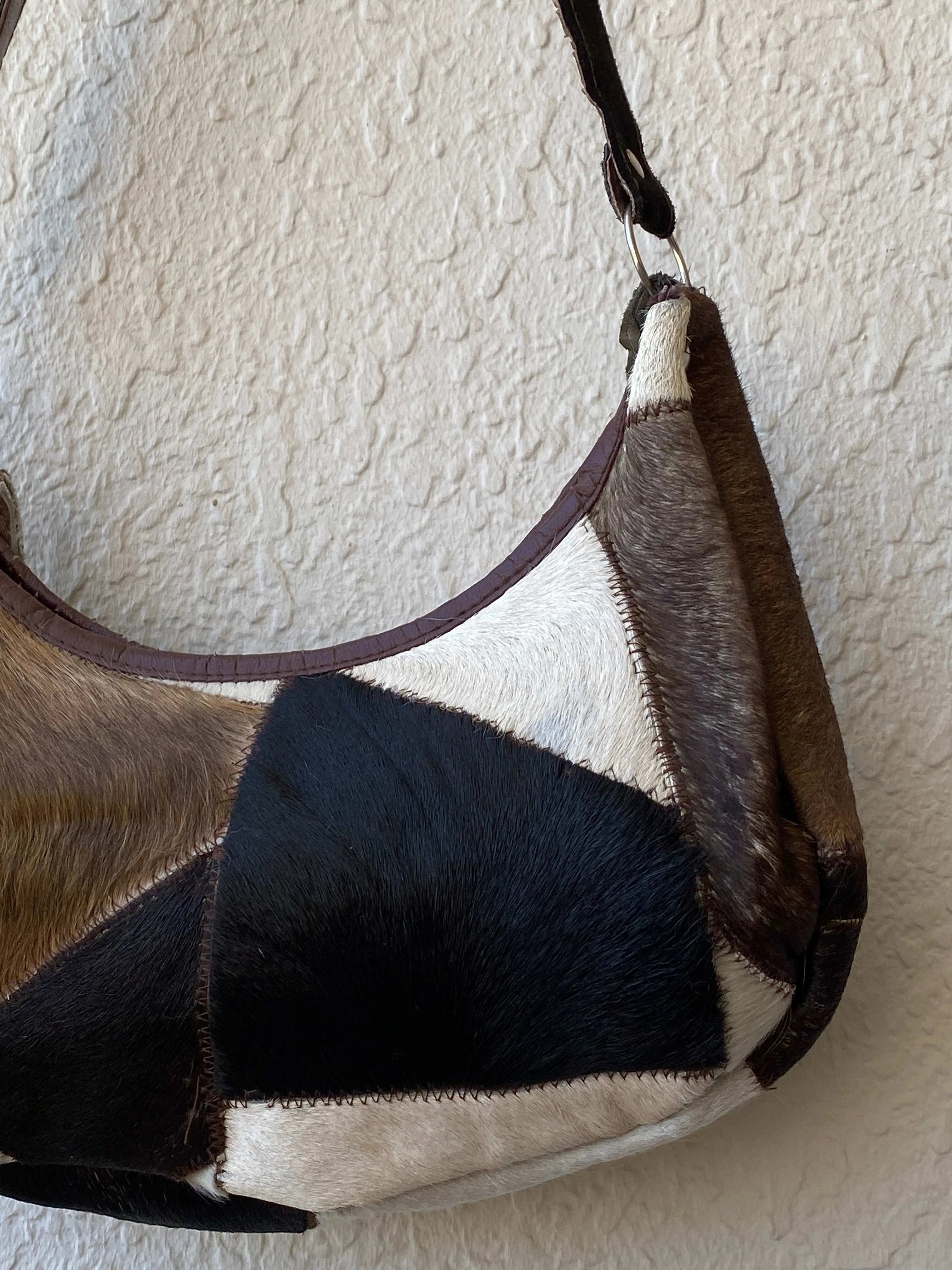 Vintage Pony Hair Handmade Western Style Shoulder Bag - Balagan Vintage Shoulder Bag 00s, bag, handbag, shoulder bag