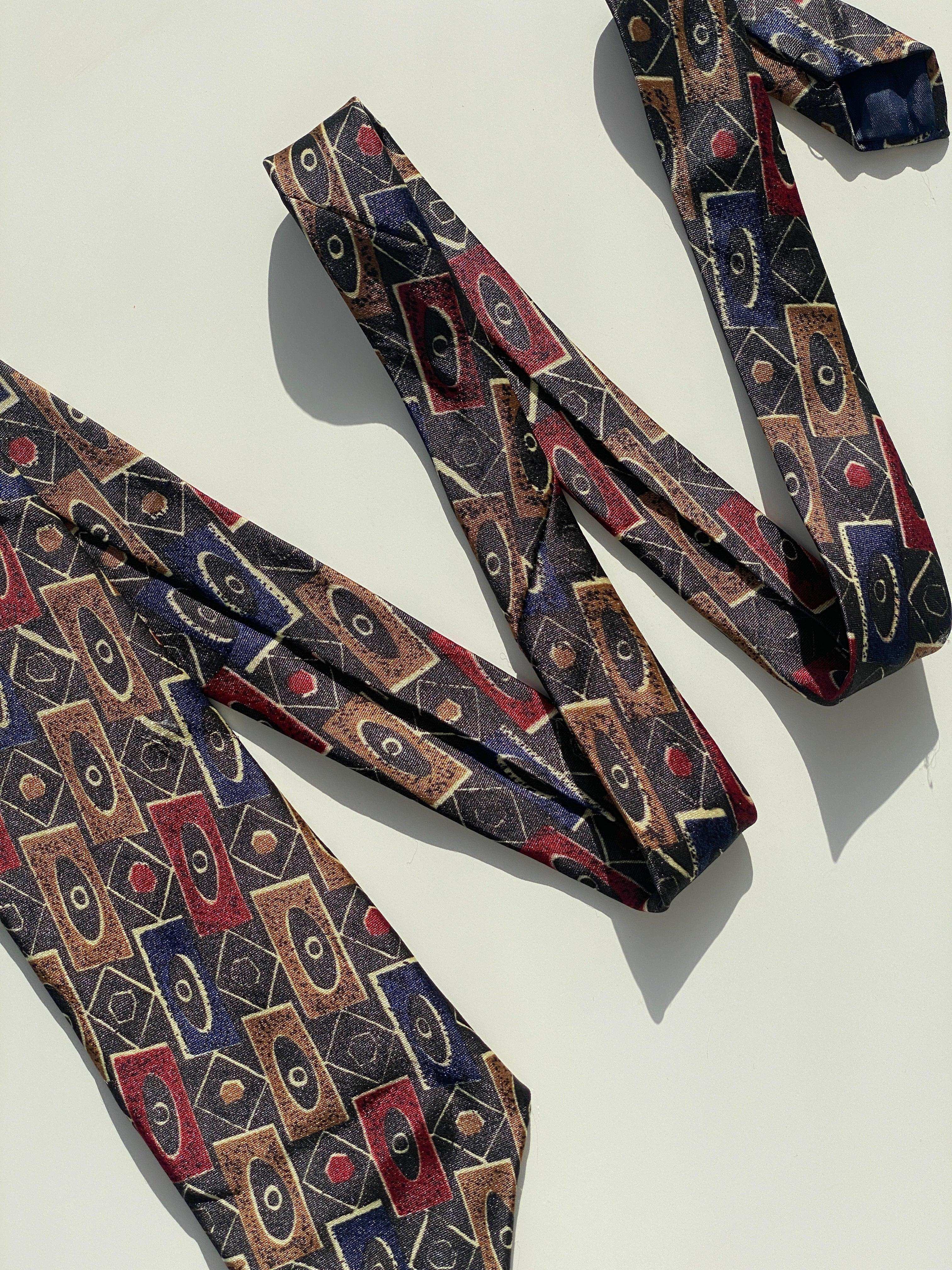 Vintage Printed Tie - Balagan Vintage Ties 80s, 90s, graphic ties, printed ties, tie, vintage tie, vintage ties