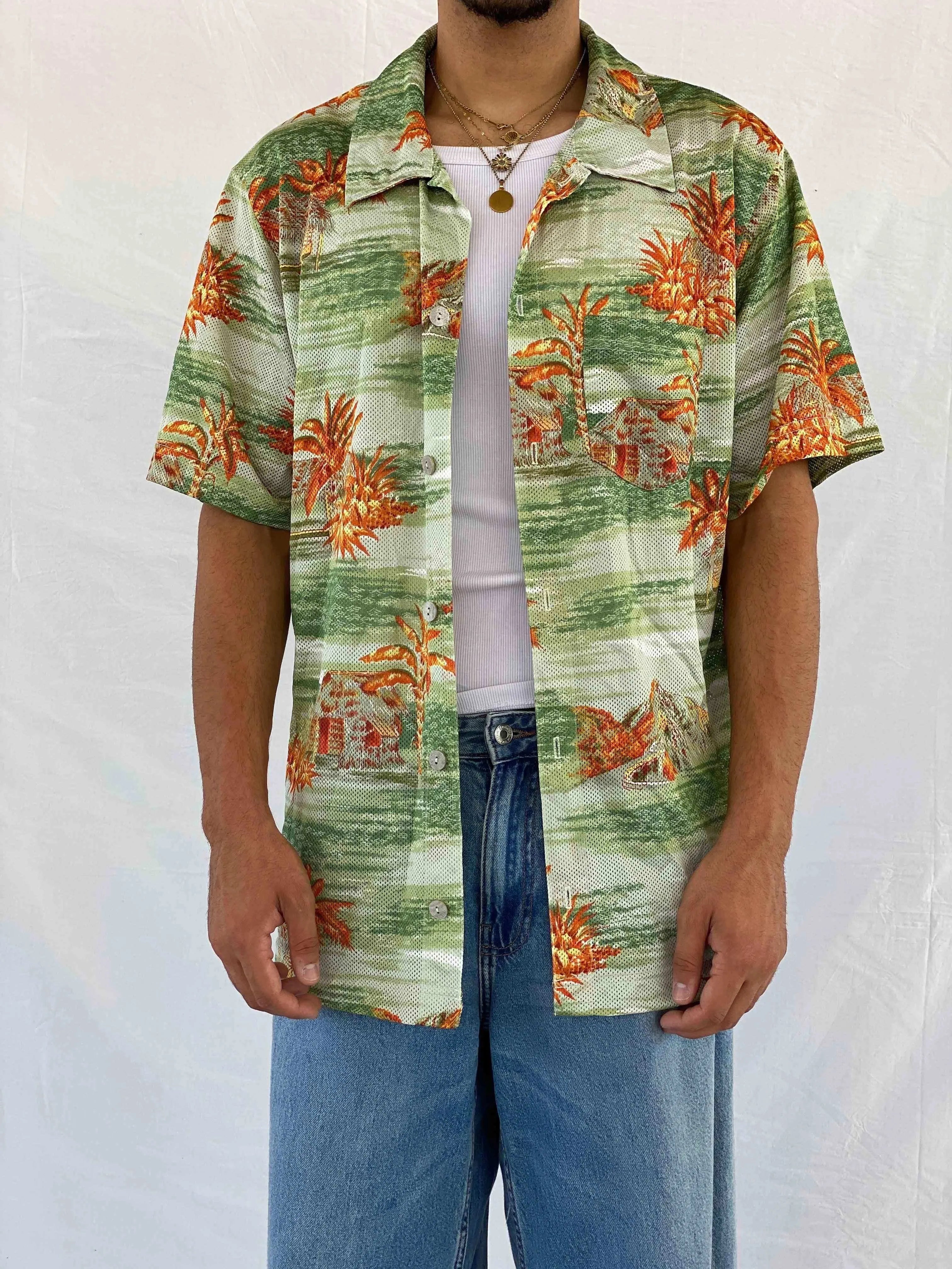 Vintage Quiksilver Shirt - Balagan Vintage Half Sleeve Shirt 00s, 90s, Abdullah, half sleeve shirt, mesh