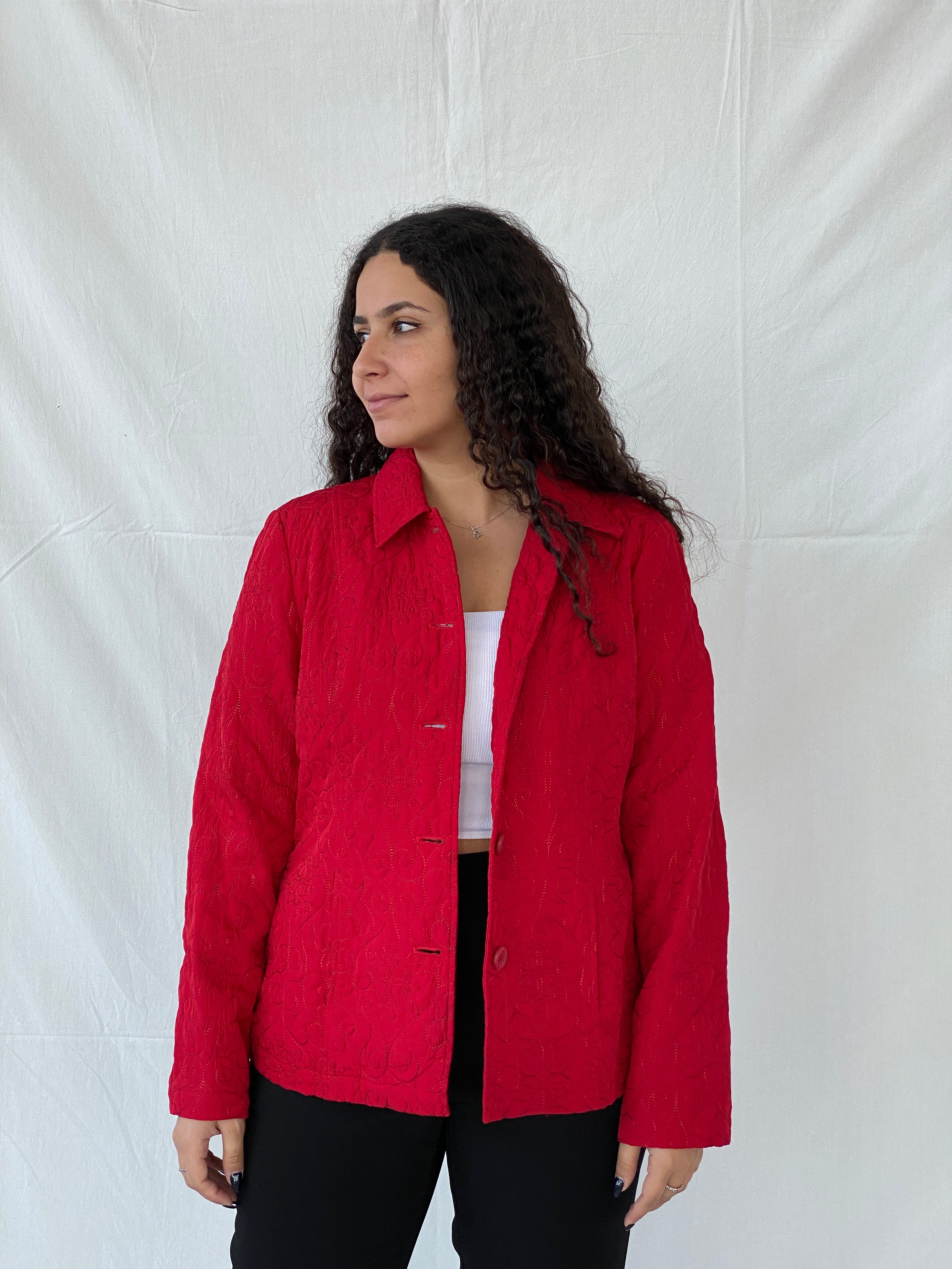 Vintage Requirements Hot Red Quilted Women’s Jacket - L - Balagan Vintage Jacket 00s, Deals, Dina, jacket, winter