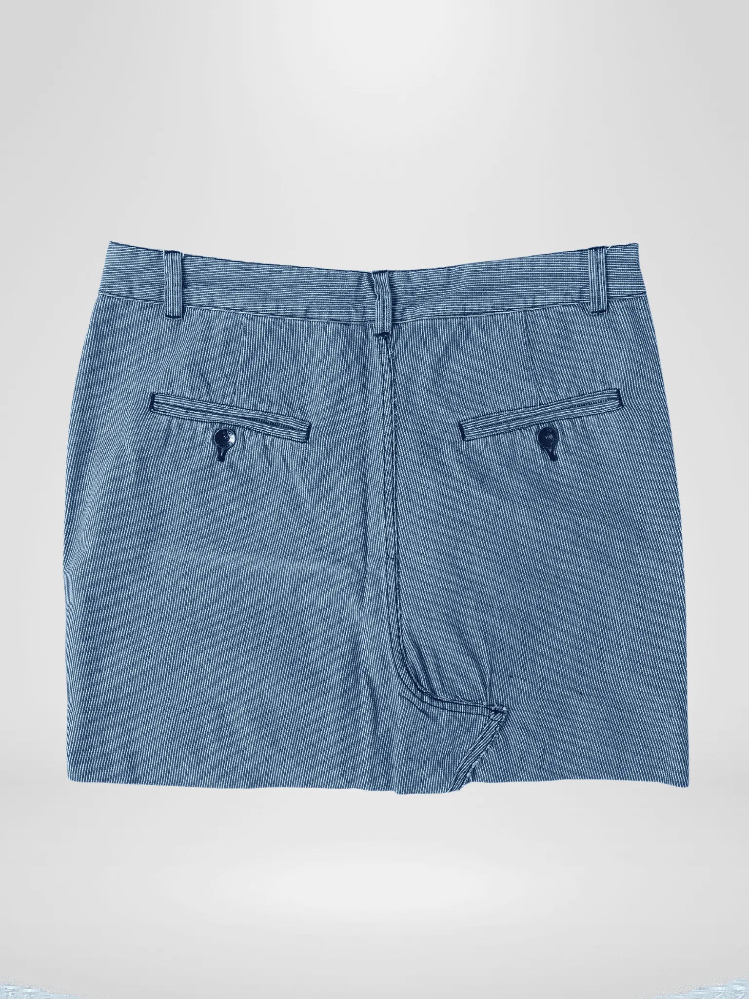 Vintage Reworked Lee Denim Striped Skirt - L - Balagan Vintage Denim Skirt 00s, denim, denim skirt, jeans, lee, shorts