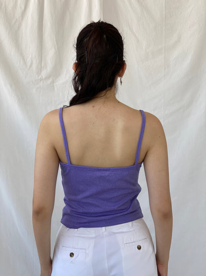 Vintage Santory Italy Purple Cami Top Fitted Camisole - M - Balagan Vintage Cami 00s, Ayah, Cami, NEW IN, summer, women top