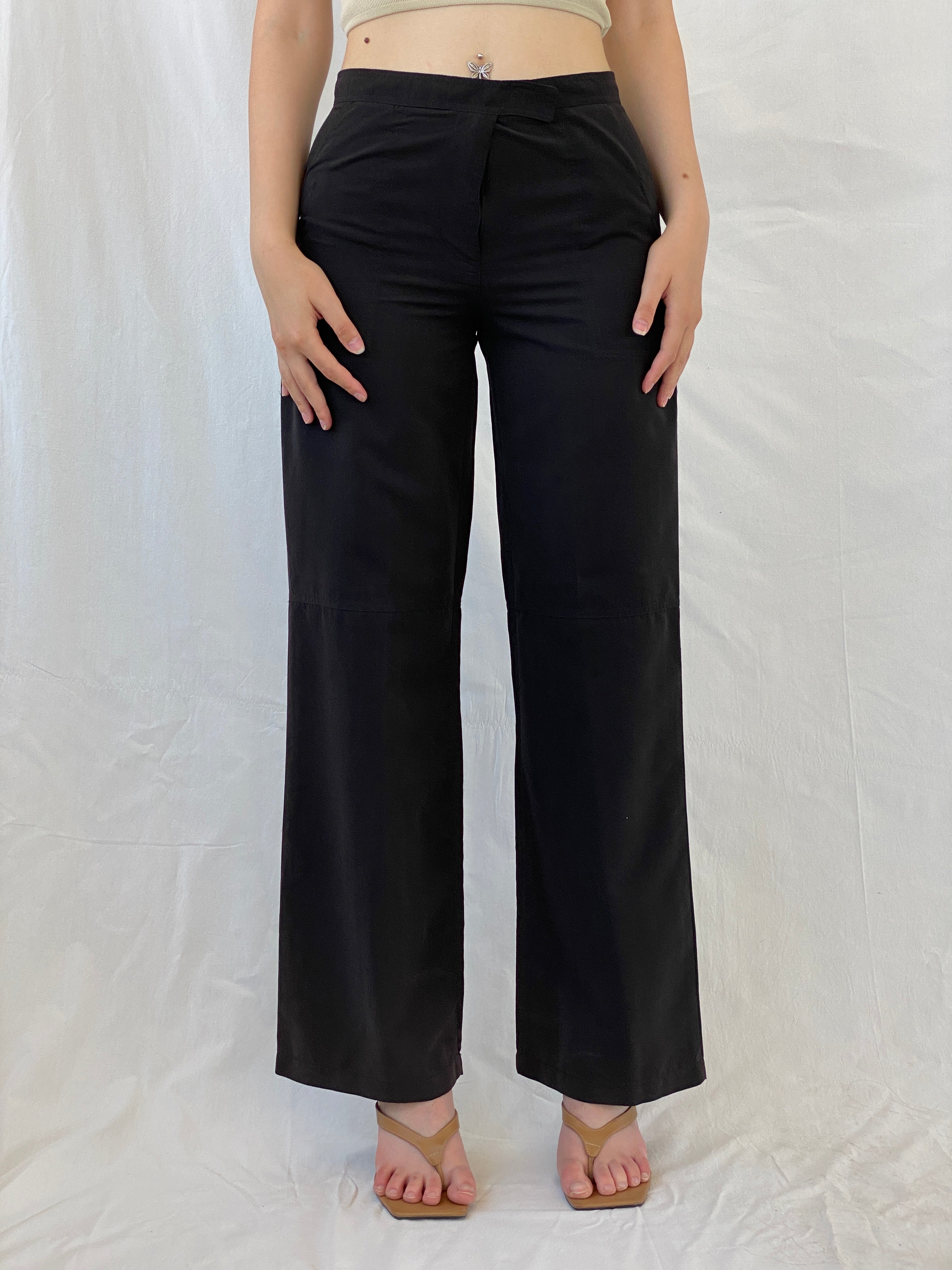 Vintage Sportswear Women’s Black Pants - S - Balagan Vintage Pants 80s, 90s, Ayah, NEW IN, pants, vintage pants, windbreaker
