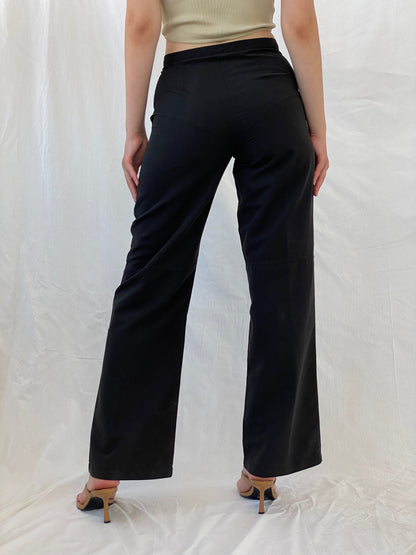 Vintage Sportswear Women’s Black Pants - S - Balagan Vintage Pants 80s, 90s, Ayah, NEW IN, pants, vintage pants, windbreaker