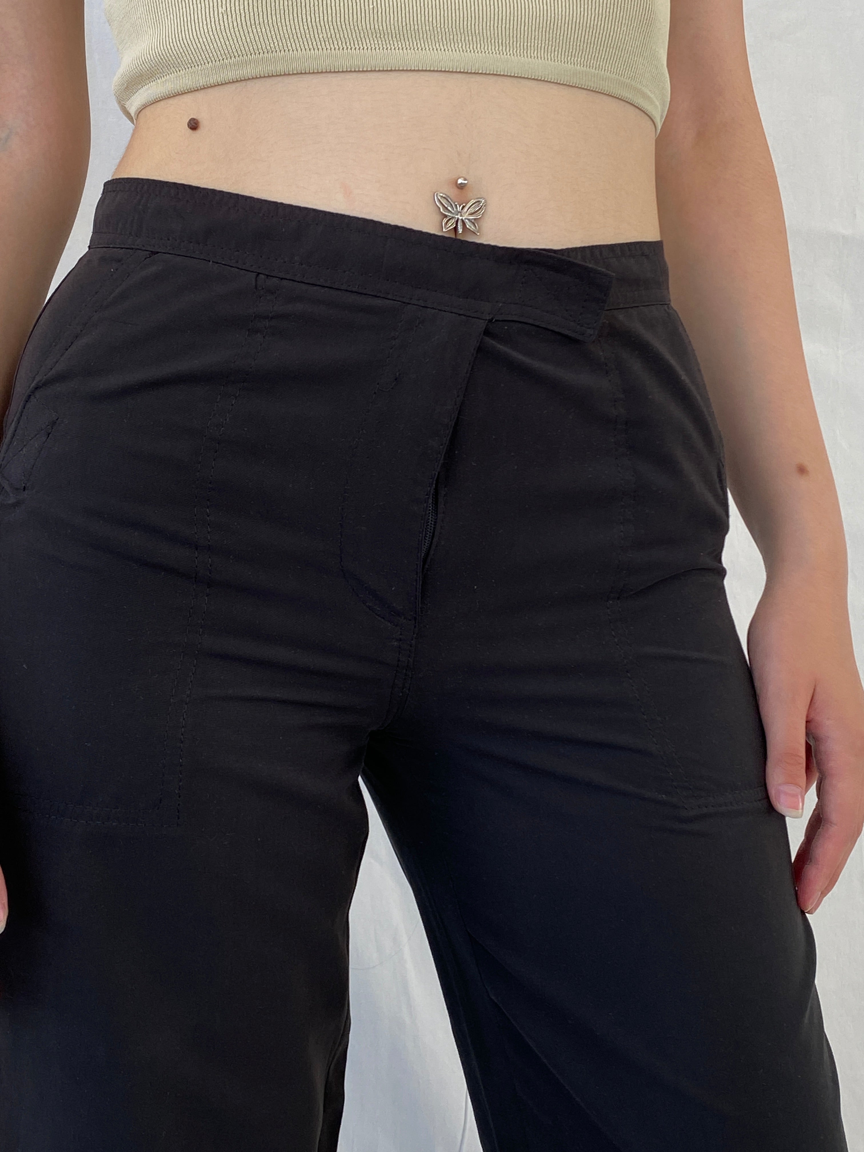 Vintage Sportswear Women’s Black Pants - S - Balagan Vintage Pants 80s, 90s, Ayah, NEW IN, pants, vintage pants, windbreaker