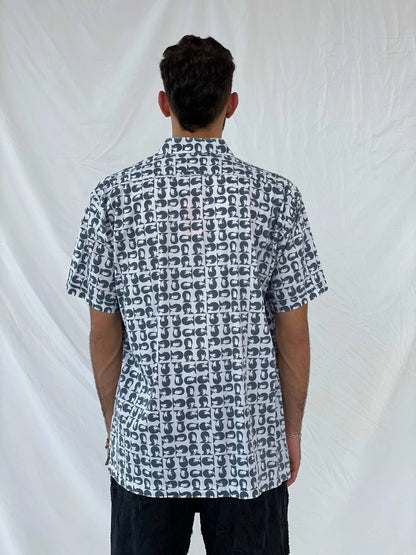 Vintage The Original Ben Sherman X Apple Corps The Beatles Graphic Shirt - XL - Balagan Vintage Half Sleeve Shirt 00s, 90s, Awsam, graphic, graphic top, half sleeve shirt, printed shirt