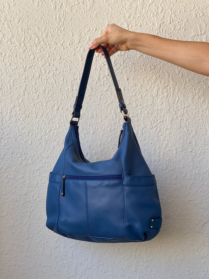 Vintage Tignanello Blue Purse Genuine Leather Hobo Shoulder Bag - Balagan Vintage Shoulder Bag 00s, 90s, bag, genuine leather, NEW IN, shoulder bag, summer, Y2K