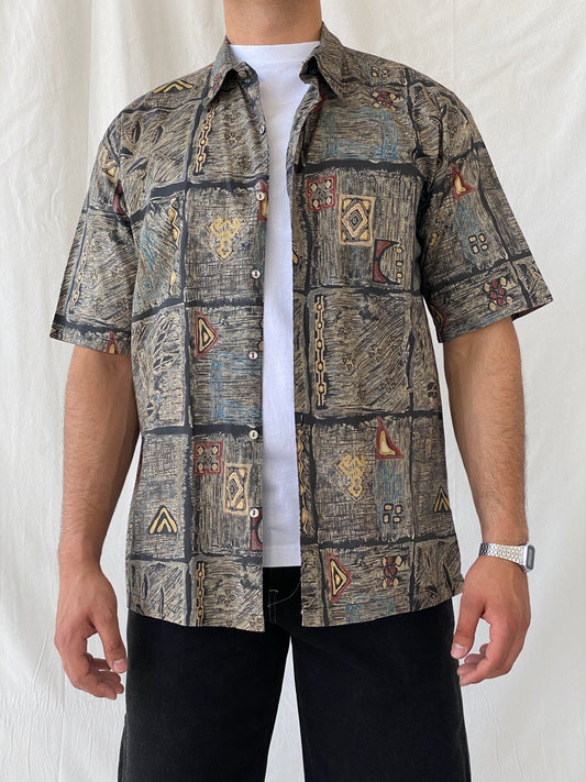 Vintage Tori Richard Honolulu Hawaiian Cotton Short Sleeve Men’s Printed Shirt - L - Balagan Vintage Half Sleeve Shirt 90s, half sleeve shirt, Hawaiian shirt, mens shirt, printed shirt, Ramez, silk