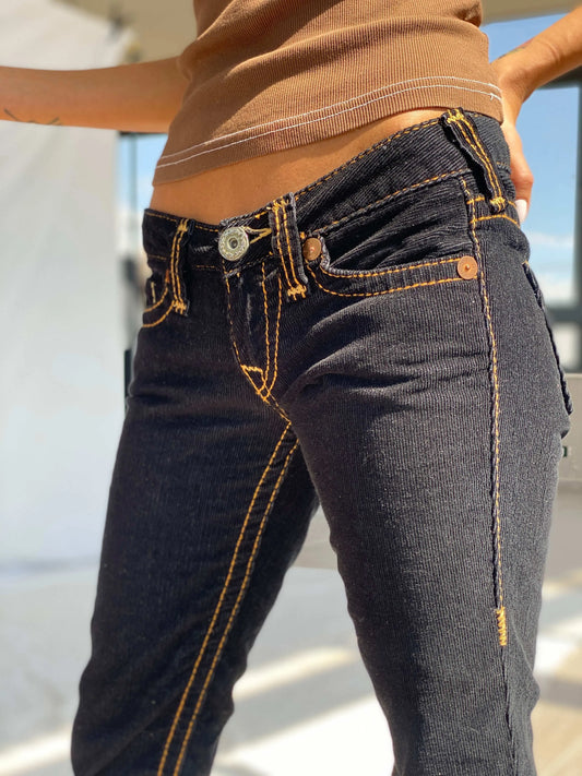 Vintage True Religion Corduroy Low Rise Pants - Balagan Vintage Corduroy Pants 00s, 90s, corduroy pants, Tojan