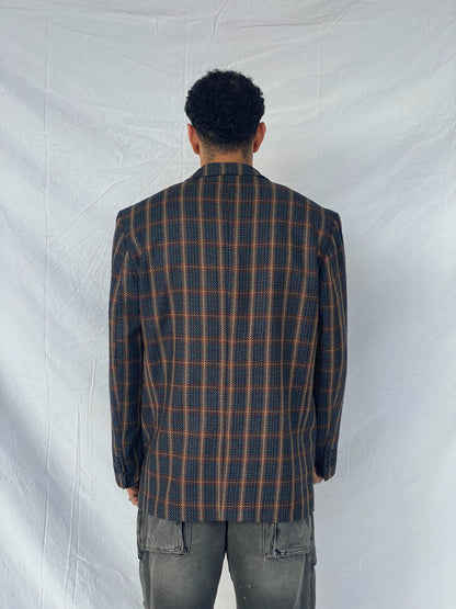 Vintage Truva Collection Plaid Blazer - Size M/L - Balagan Vintage Blazer 90s, Abdullah, plaid blazer