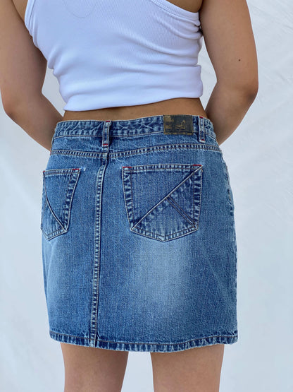 Vintage Union Bay Mini Denim Skirt - M/L - Balagan Vintage Mini Skirt 00s, denim, Lana, mini skirt, summer