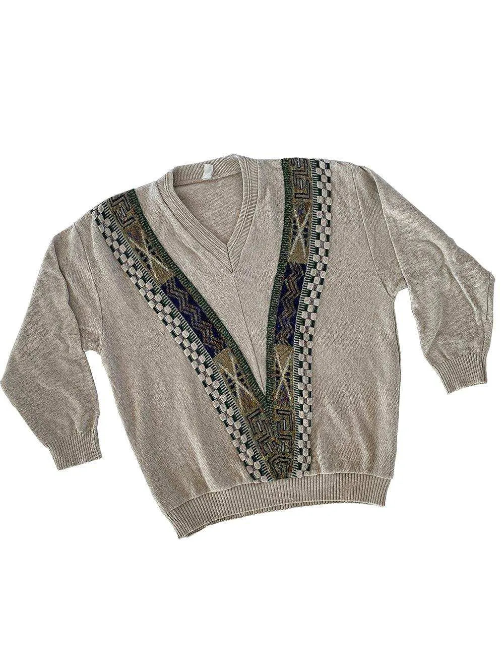 Vintage Unisex Knitted Sweater - Balagan Vintage Sweater 80s, 90s, knitted sweater, sweater