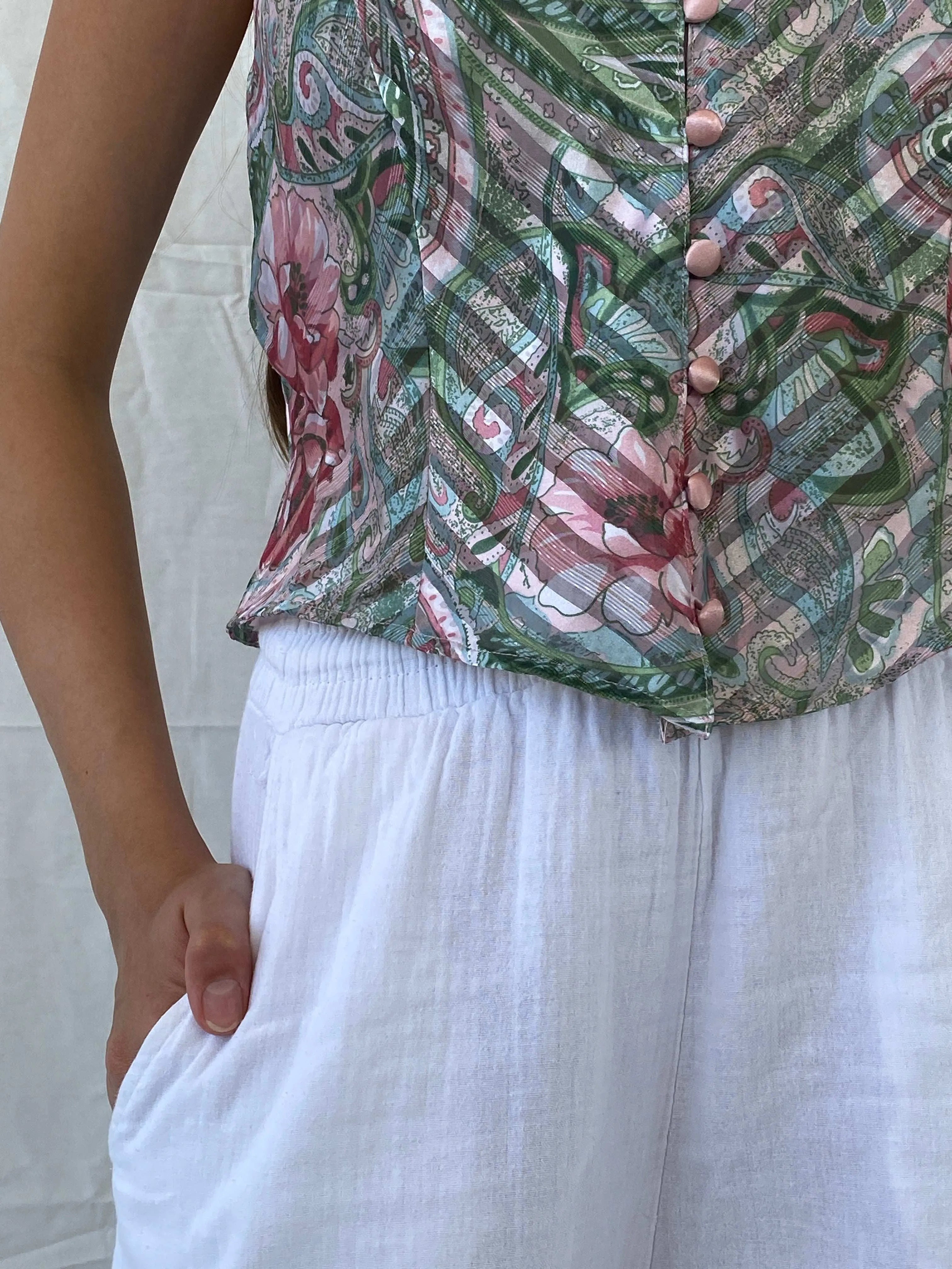 Vintage Victoria’s Secret Gold Label Semi Sheer Floral Slip Cami Top - M - Balagan Vintage Cami 00s, Cami, corset, Mira, sheer, women top